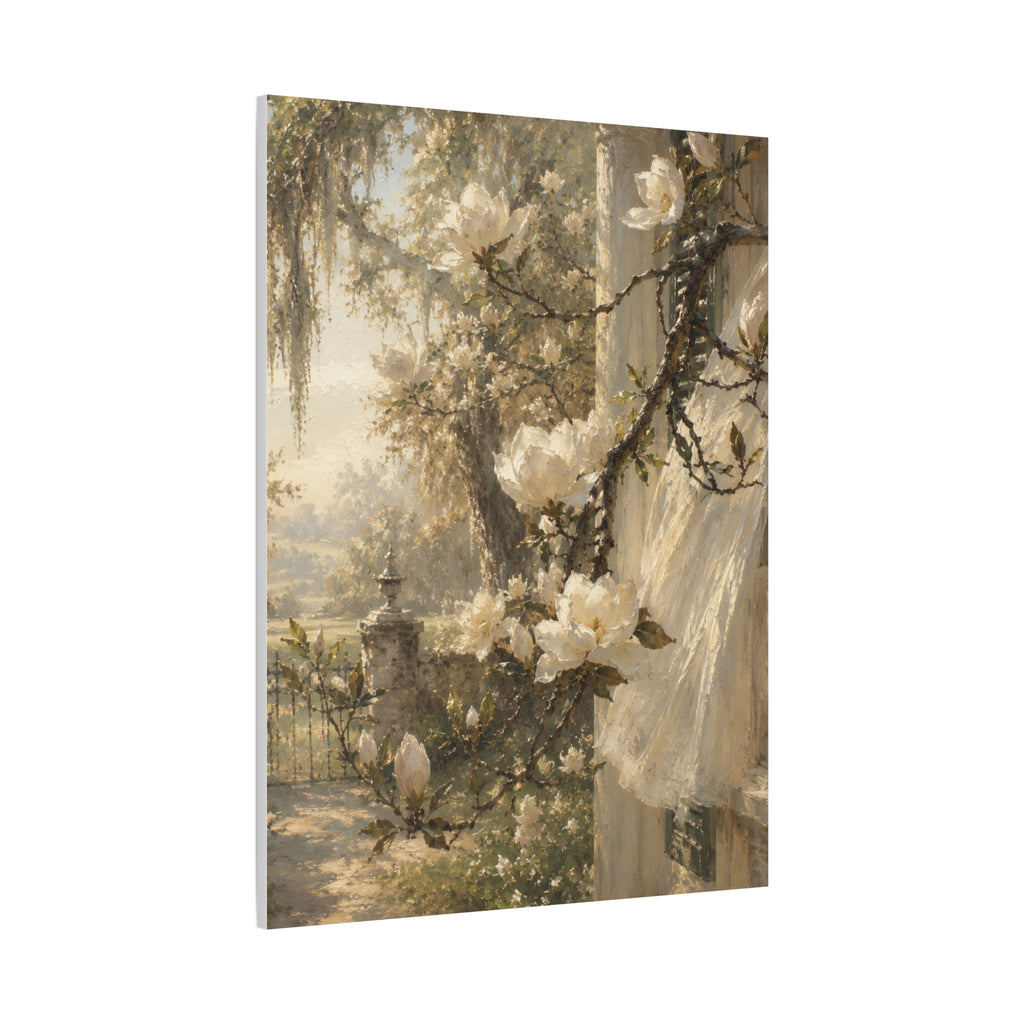 The Magnolia Collection Stretched Canvas — "The First Bloom" (Whispers of Spring I of V)