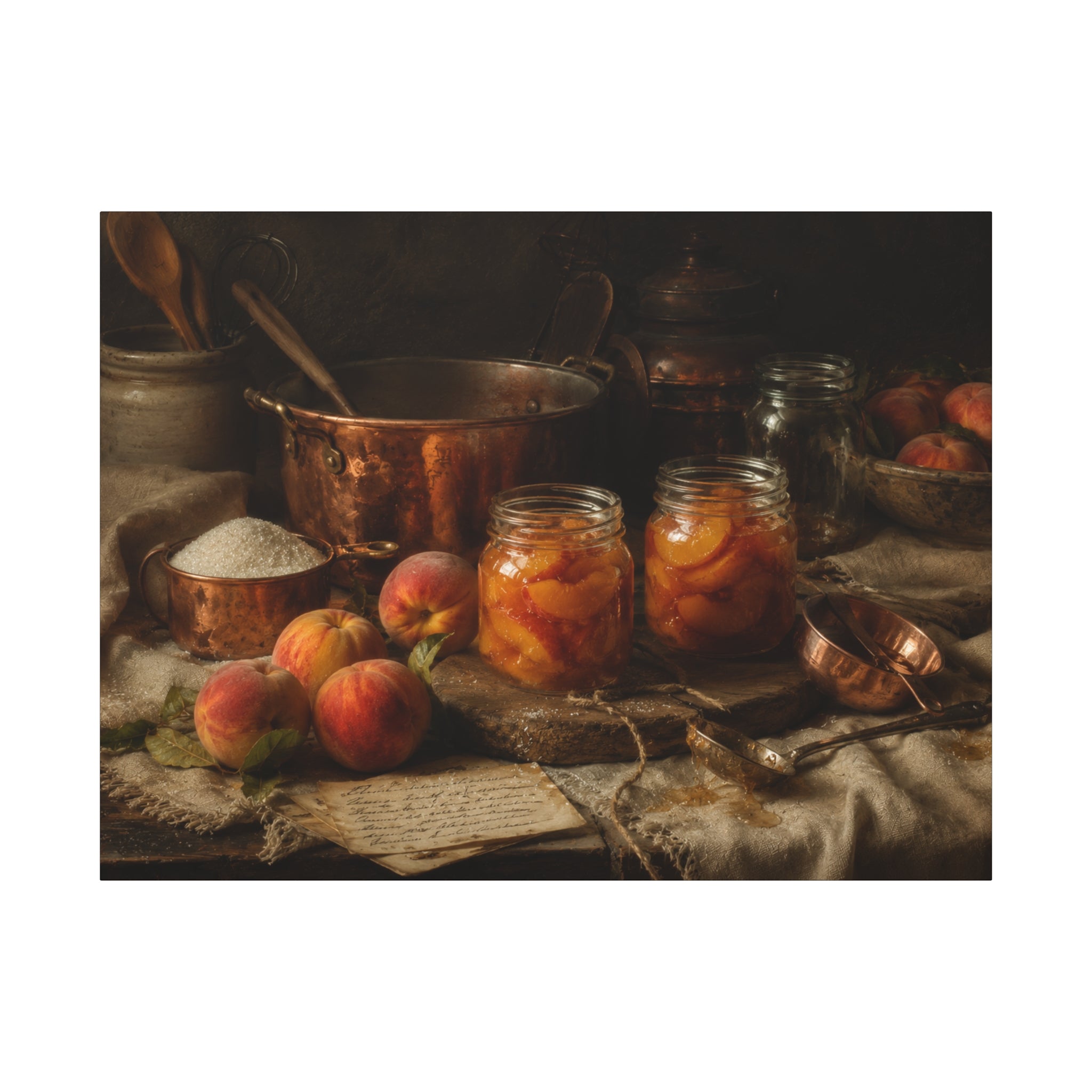 The Heirloom Collection Stretched Canvas - Morning Preserves (Summer Harvest II of V)