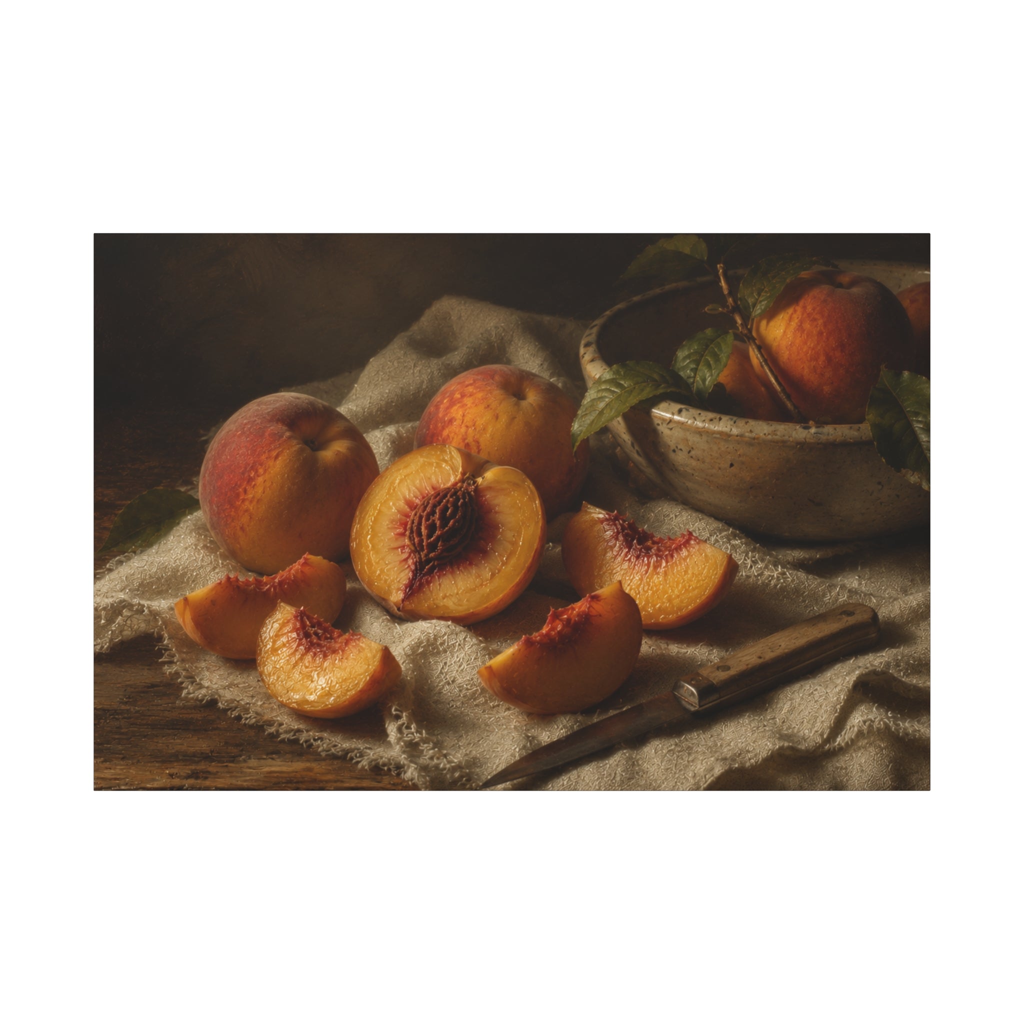 The Heirloom Collection Stretched Canvas - Stone and Sweetness (Summer Harvest III of V)