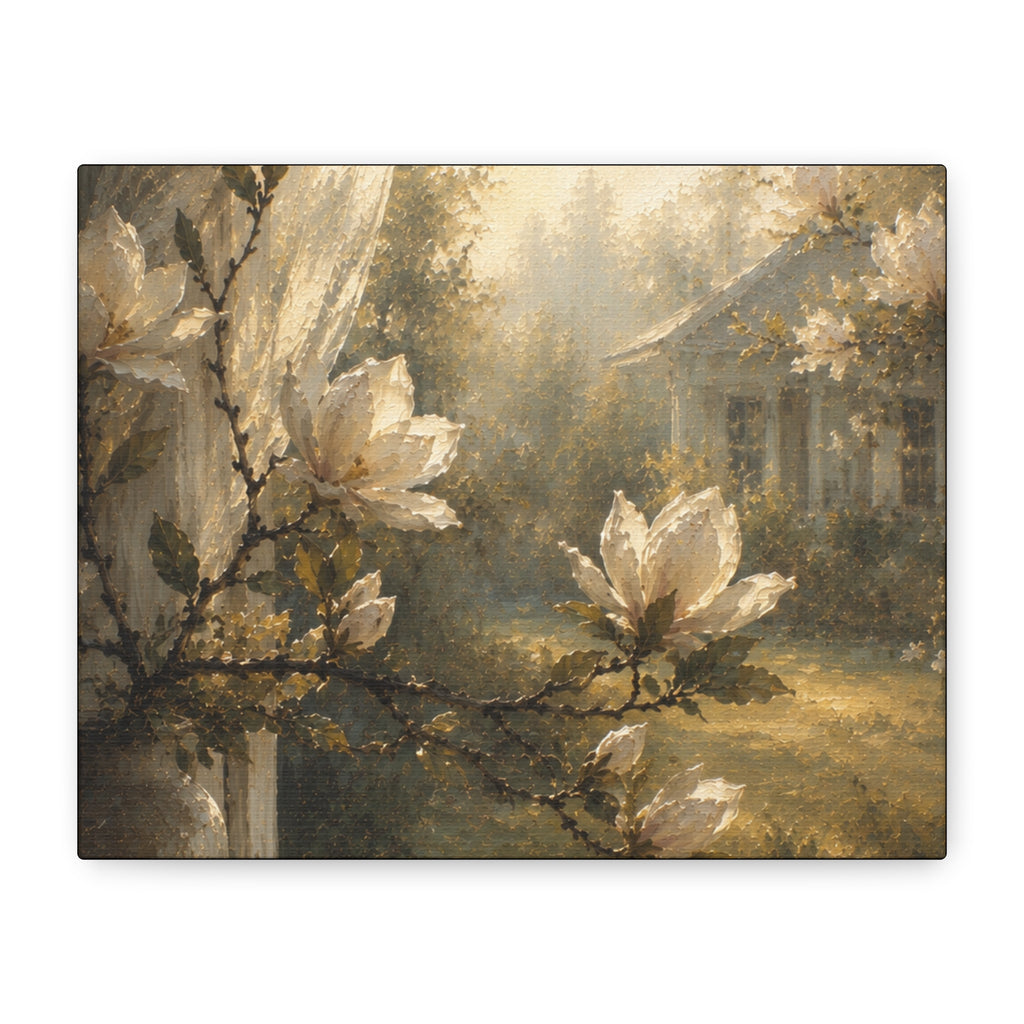 The Magnolia Collection Stretched Canvas - Morning Fragrance (Whispers of Spring II of V)