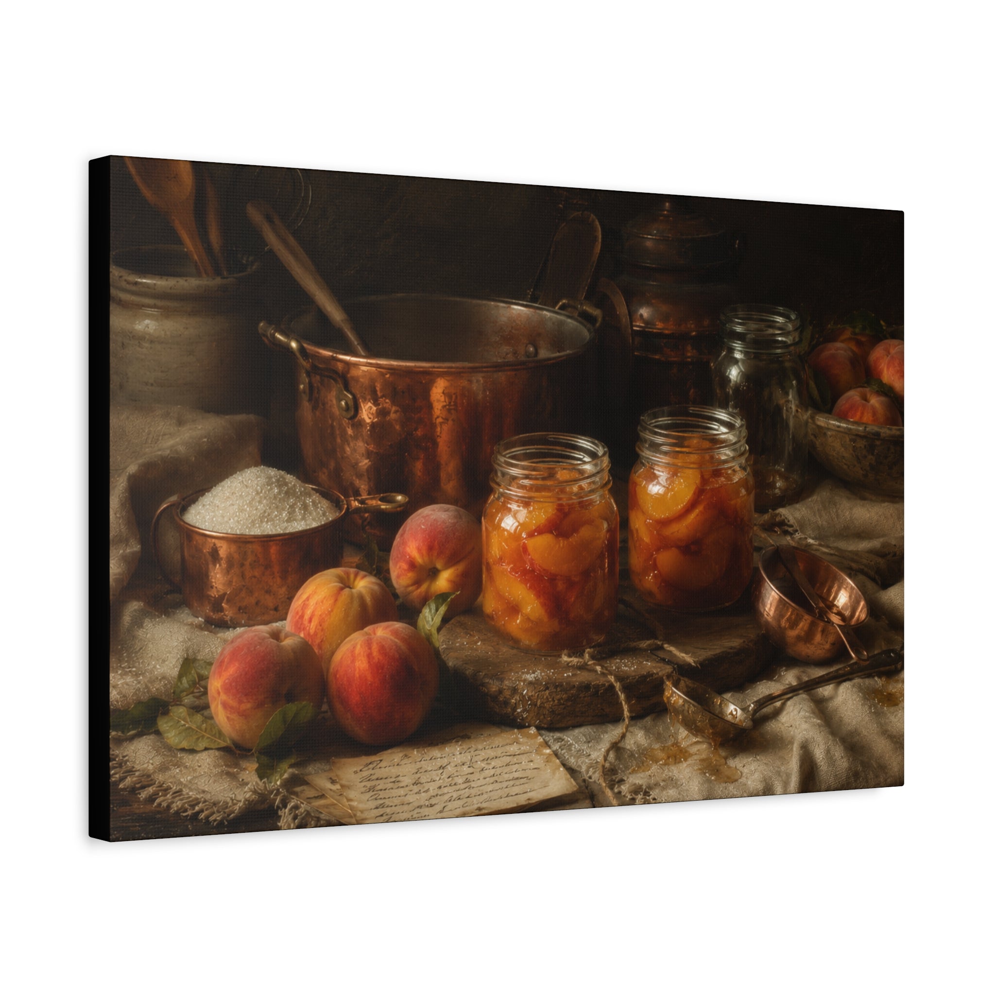 The Heirloom Collection Stretched Canvas - Morning Preserves (Summer Harvest II of V)
