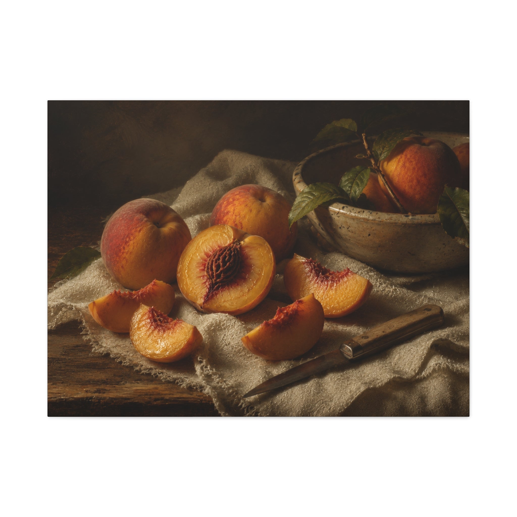 The Heirloom Collection Stretched Canvas - Stone and Sweetness (Summer Harvest III of V)