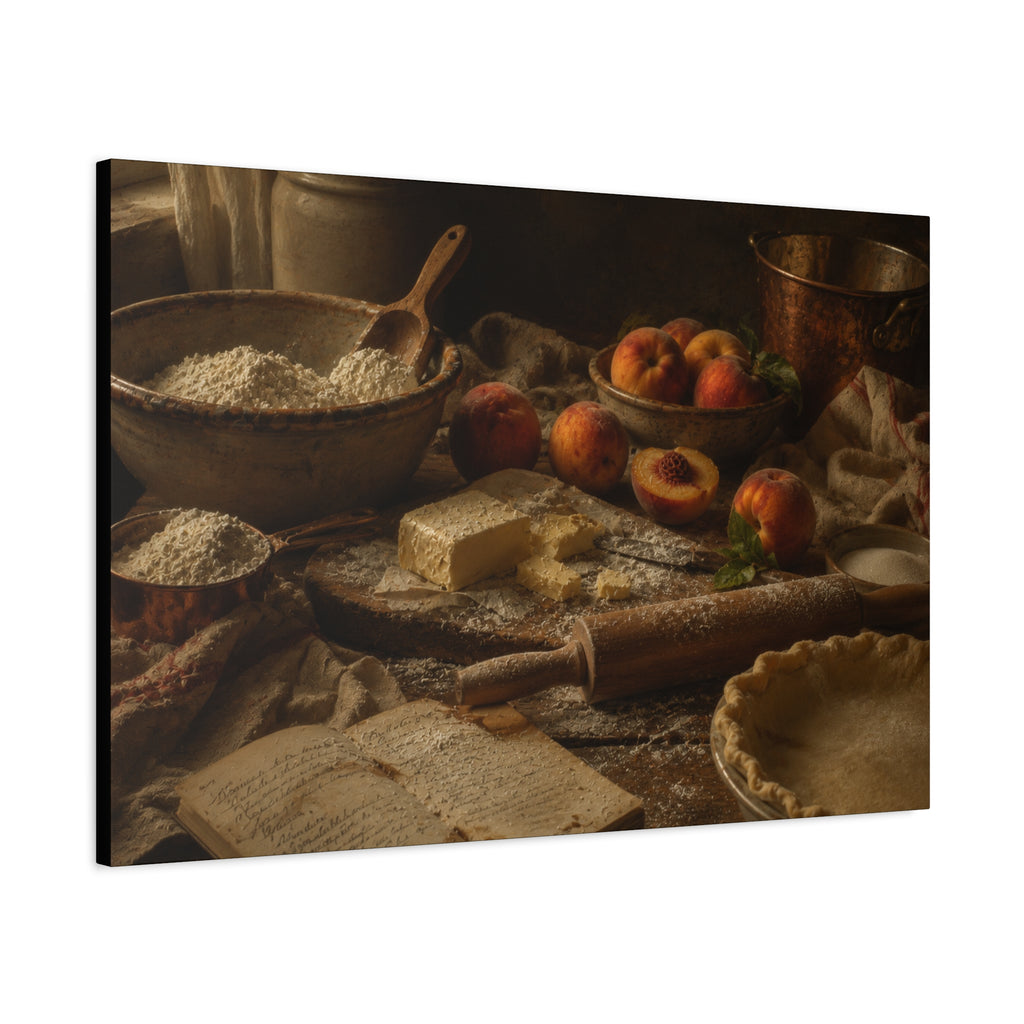 The Heirloom Collection Stretched Canvas - The Baker's Table (Summer Harvest IV of V)