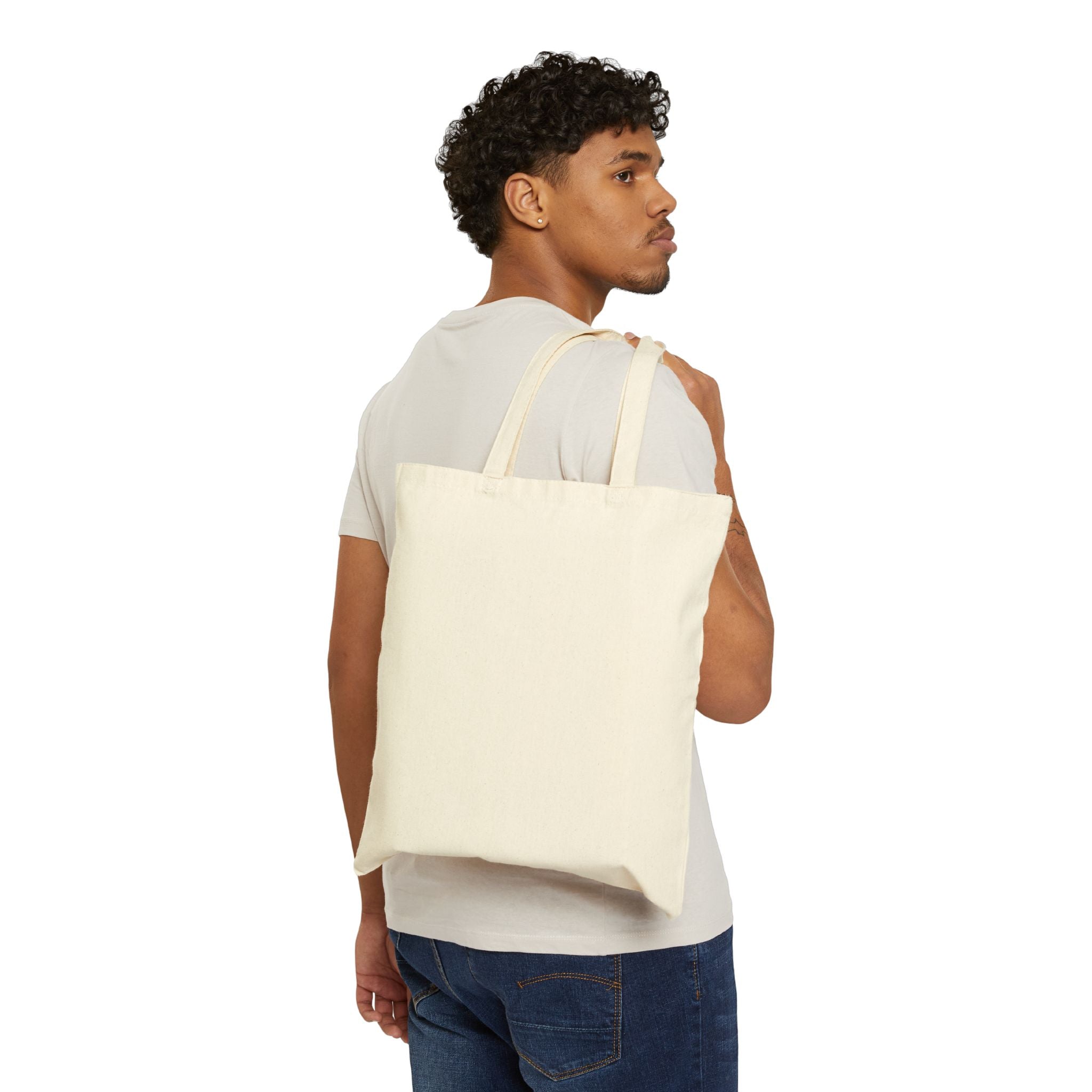 Vintage Magnolia Tote Bag – Floral Canvas Shopping Tote
