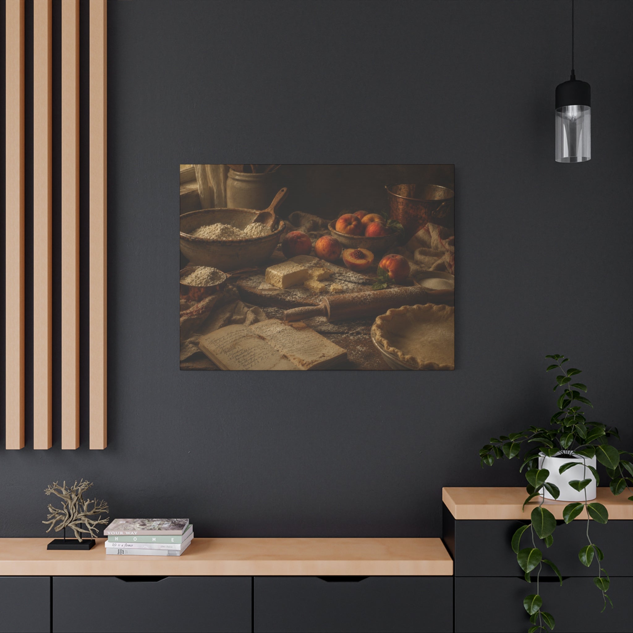 The Heirloom Collection Stretched Canvas - The Baker's Table (Summer Harvest IV of V)