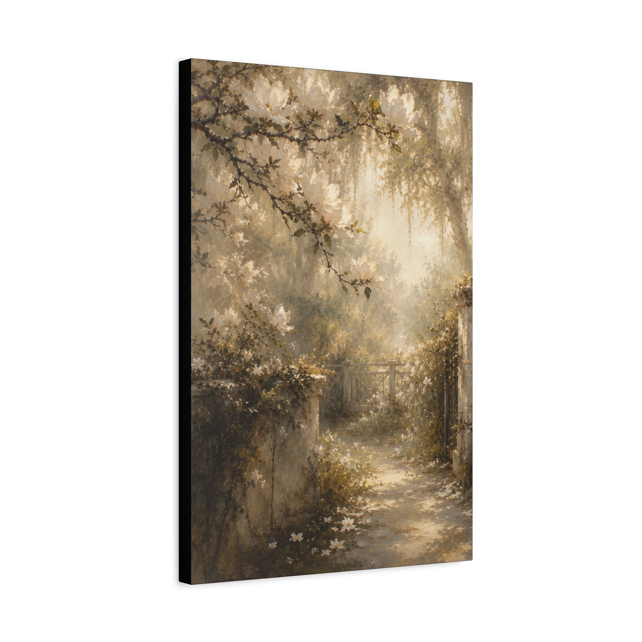 The Magnolia Collection Stretched Canvas - "Garden Revere" (Whispers of Spring III of V)