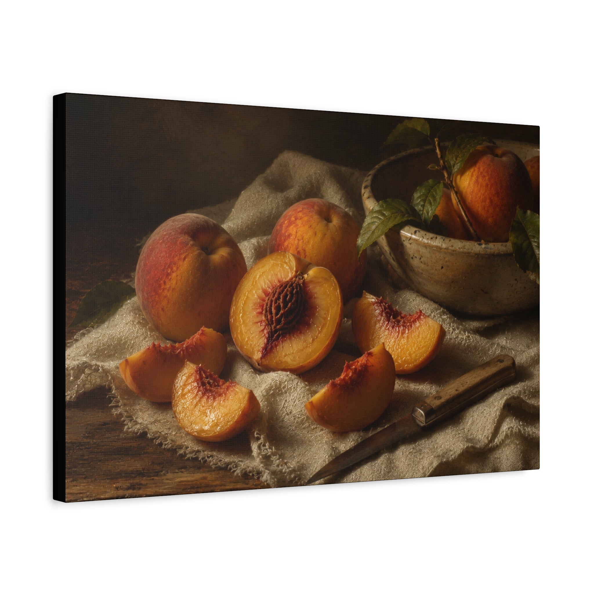 The Heirloom Collection Stretched Canvas - Stone and Sweetness (Summer Harvest III of V)