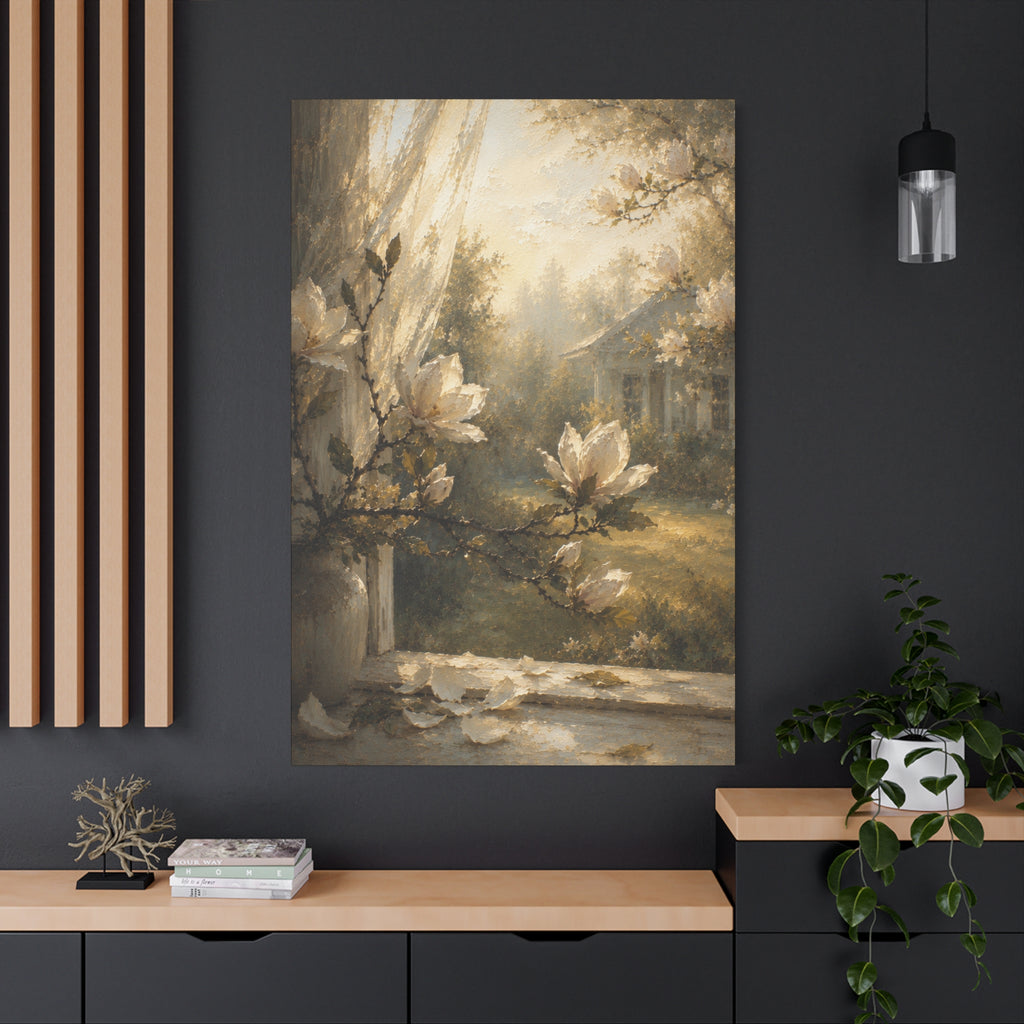 The Magnolia Collection Stretched Canvas - Morning Fragrance (Whispers of Spring II of V)