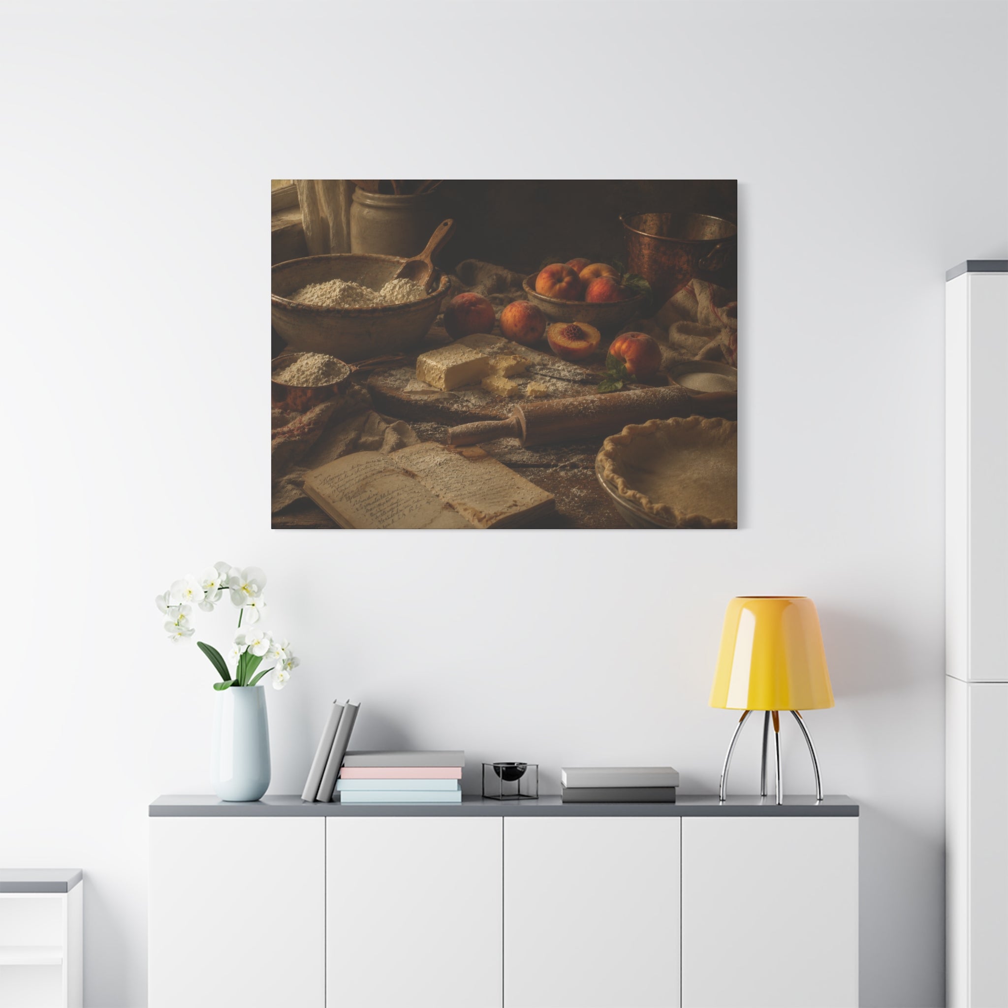 The Heirloom Collection Stretched Canvas - The Baker's Table (Summer Harvest IV of V)