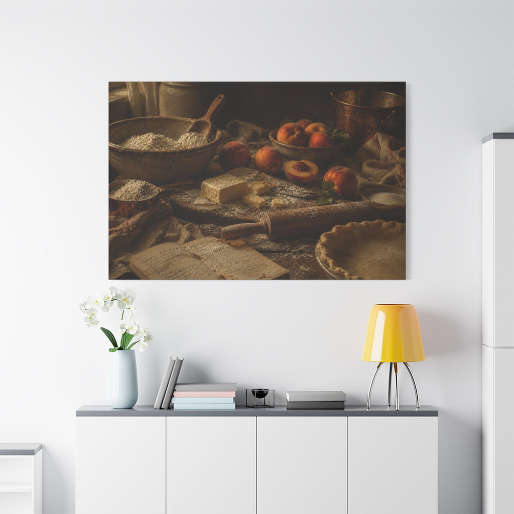 The Heirloom Collection Stretched Canvas - The Baker's Table (Summer Harvest IV of V)