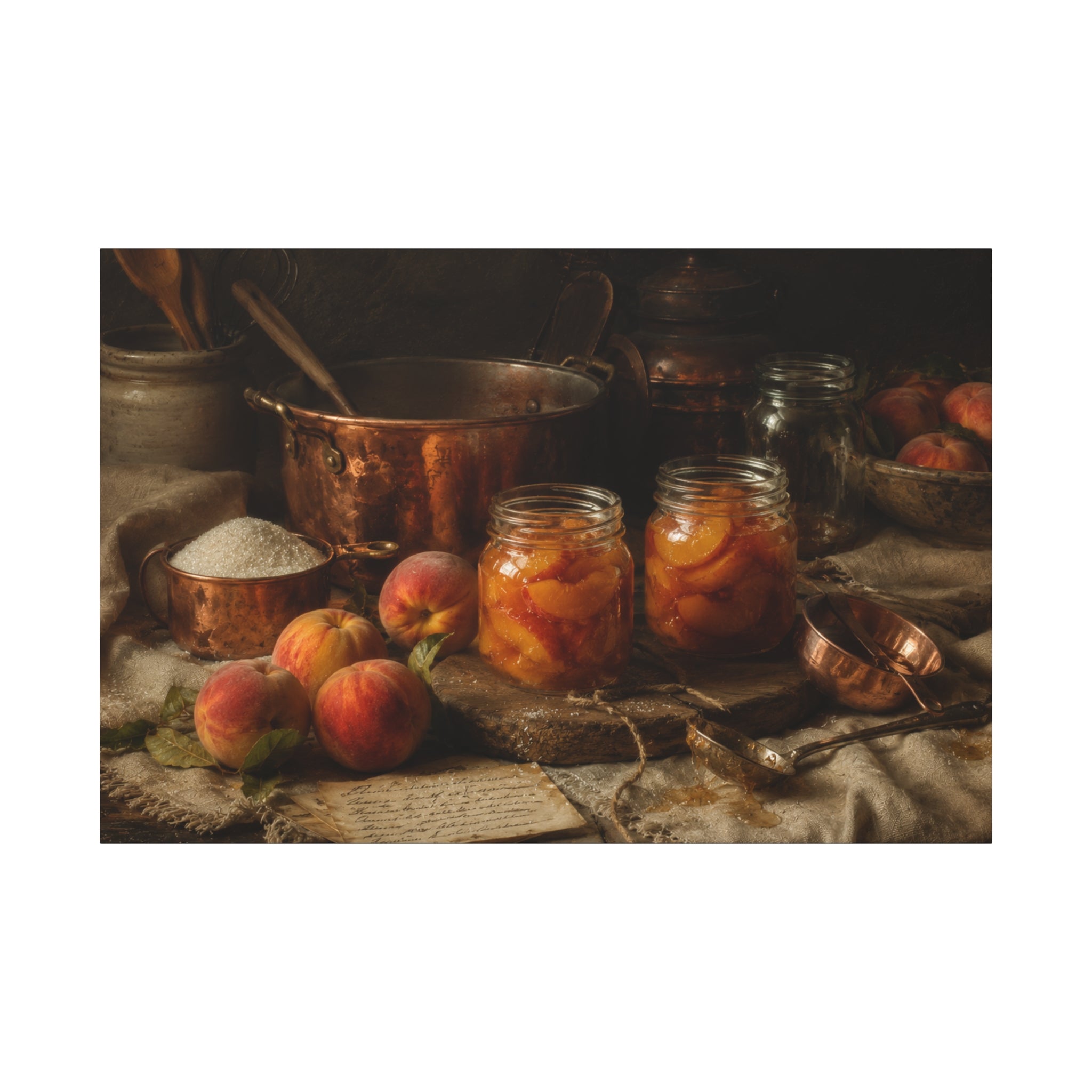 The Heirloom Collection Stretched Canvas - Morning Preserves (Summer Harvest II of V)