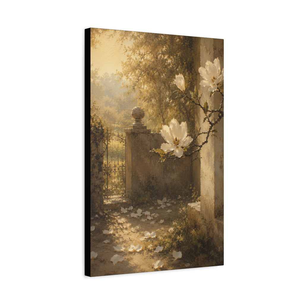 The Magnolia Collection Stretched Canvas - "The Last Petal" (Whispers of Spring V of V)