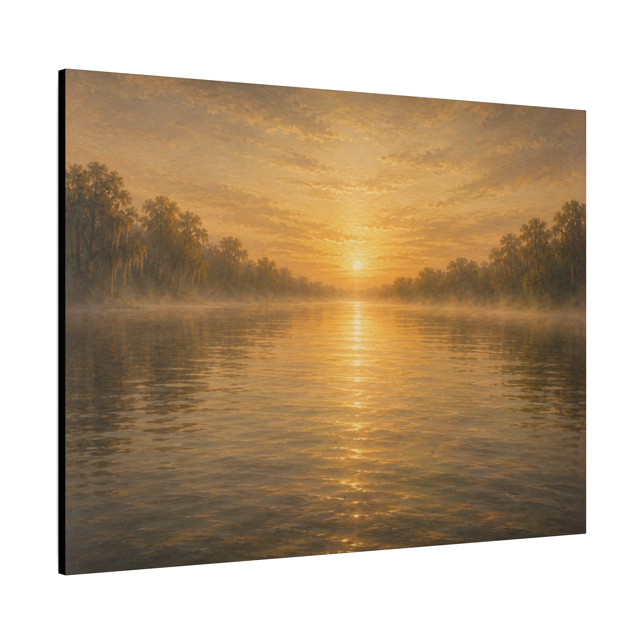 The River Collection Matte Stretched Canvas - "Open Current" (Morning Waters V of V)