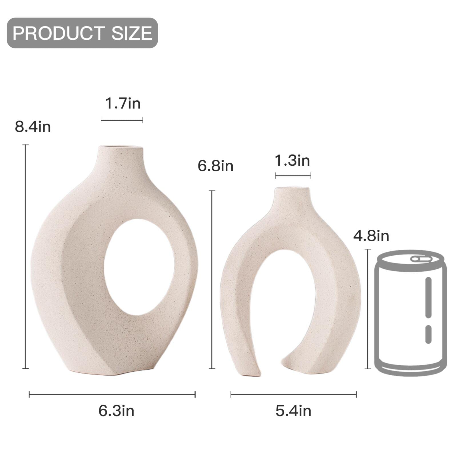 Snuggle Hollow Ceramic Vases