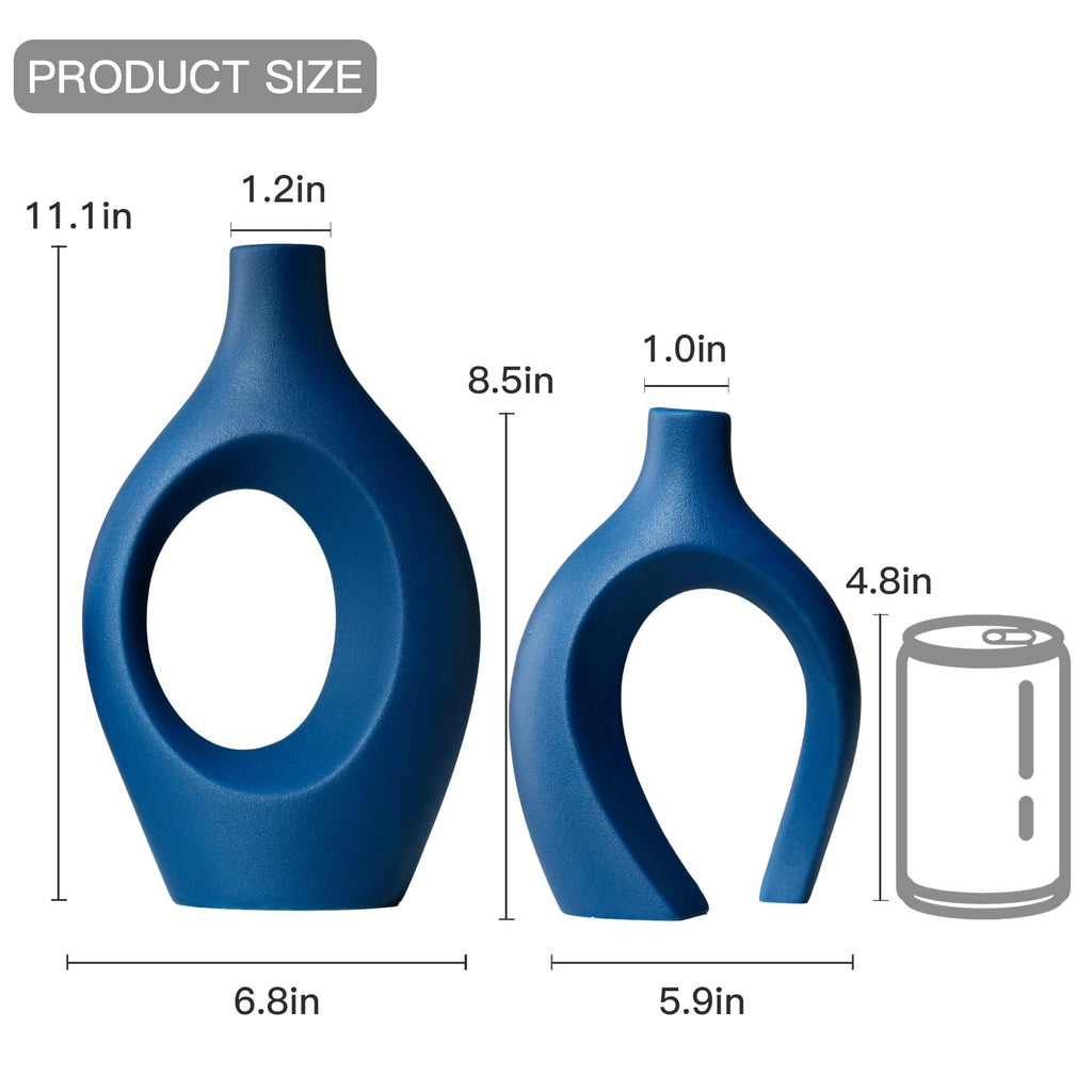 Snuggle Hollow Ceramic Vases
