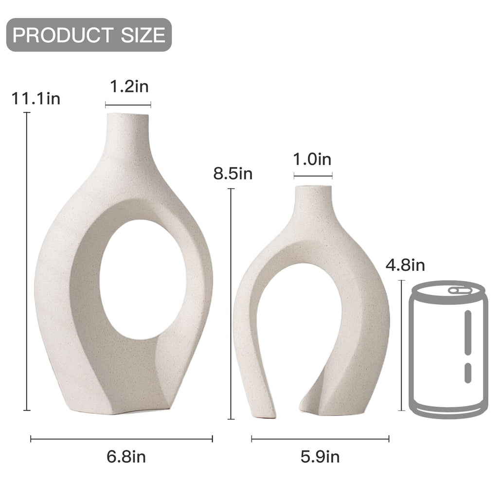Snuggle Hollow Ceramic Vases