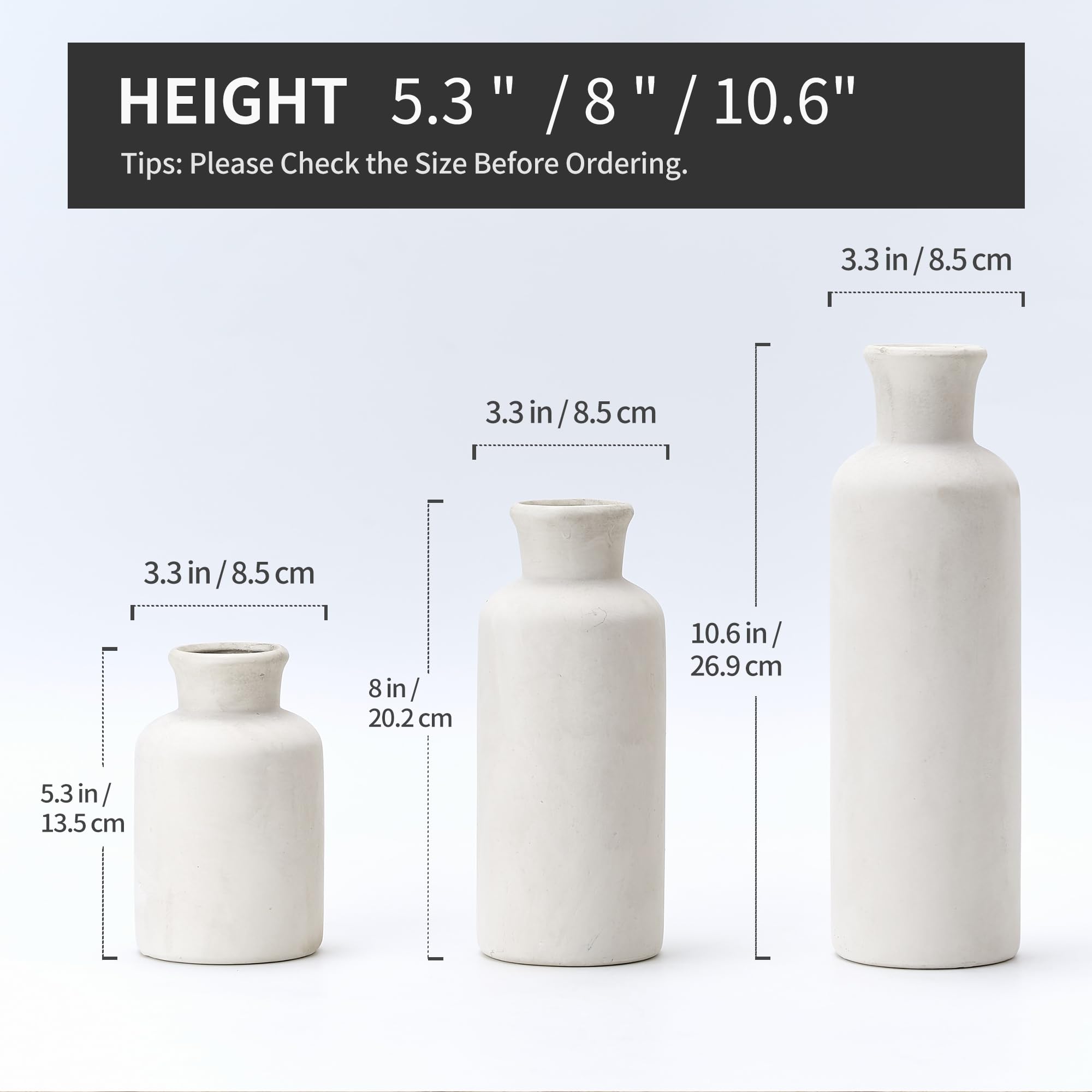Ceramic Rustic Farmhouse Vase