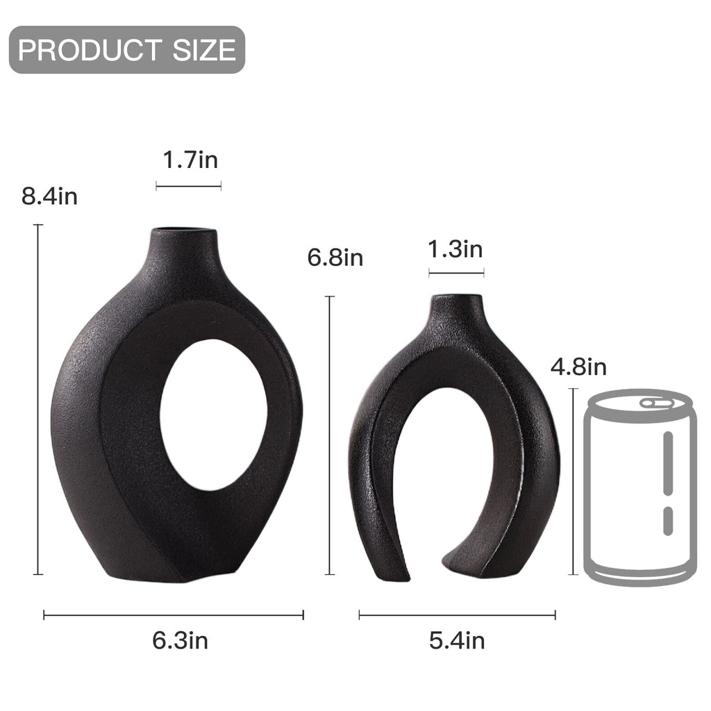 Snuggle Hollow Ceramic Vases
