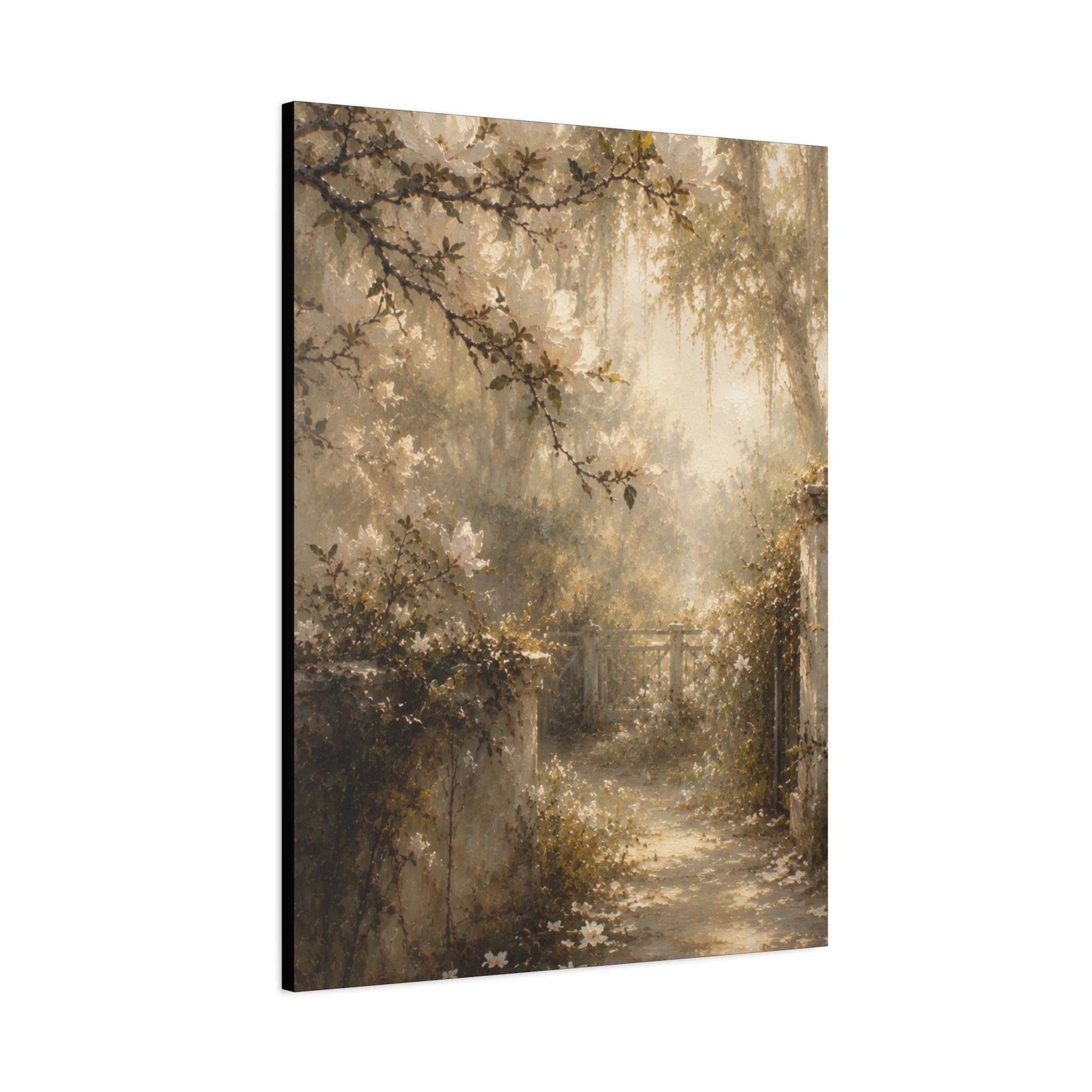 The Magnolia Collection Stretched Canvas - "Garden Revere" (Whispers of Spring III of V)