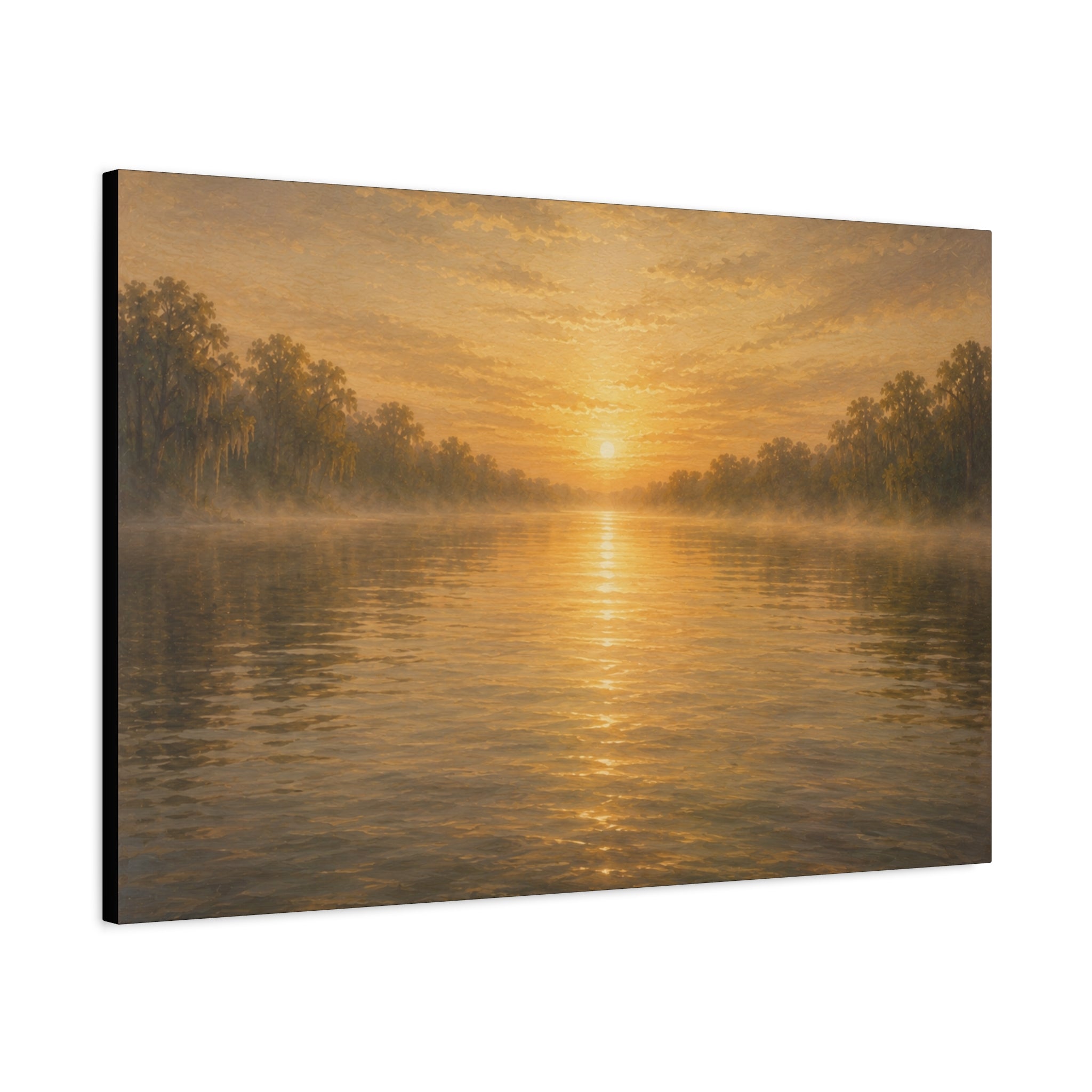 The River Collection Matte Stretched Canvas - "Open Current" (Morning Waters V of V)