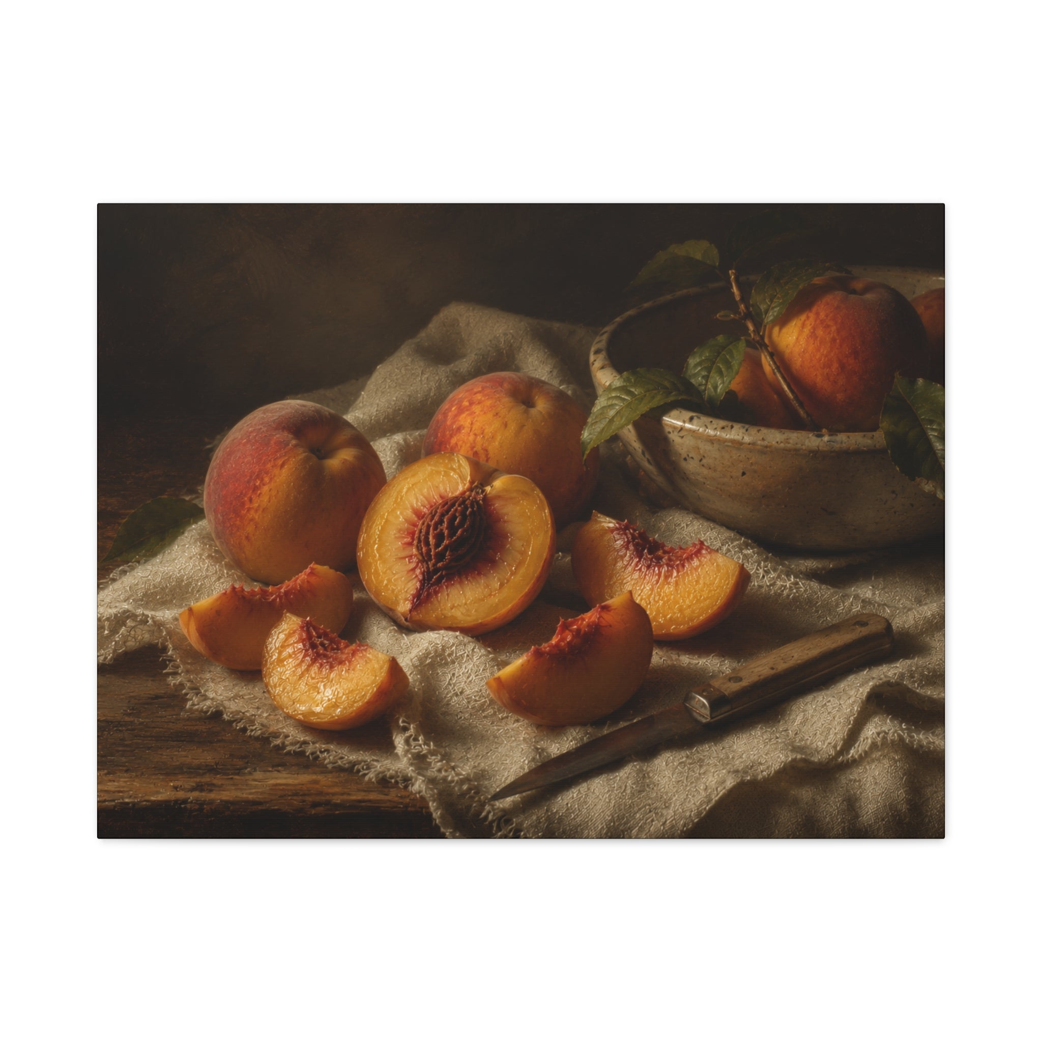 The Heirloom Collection Stretched Canvas - Stone and Sweetness (Summer Harvest III of V)