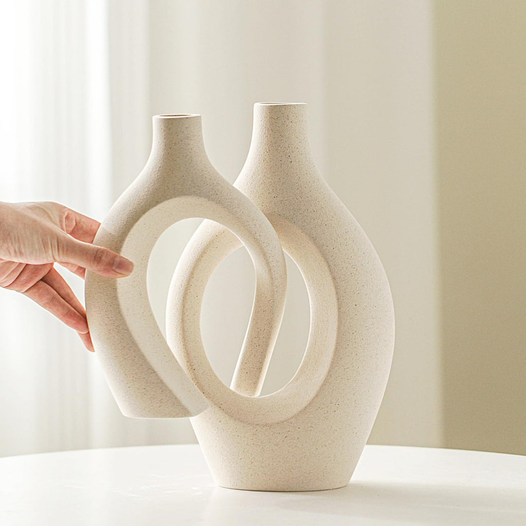 Snuggle Hollow Ceramic Vases