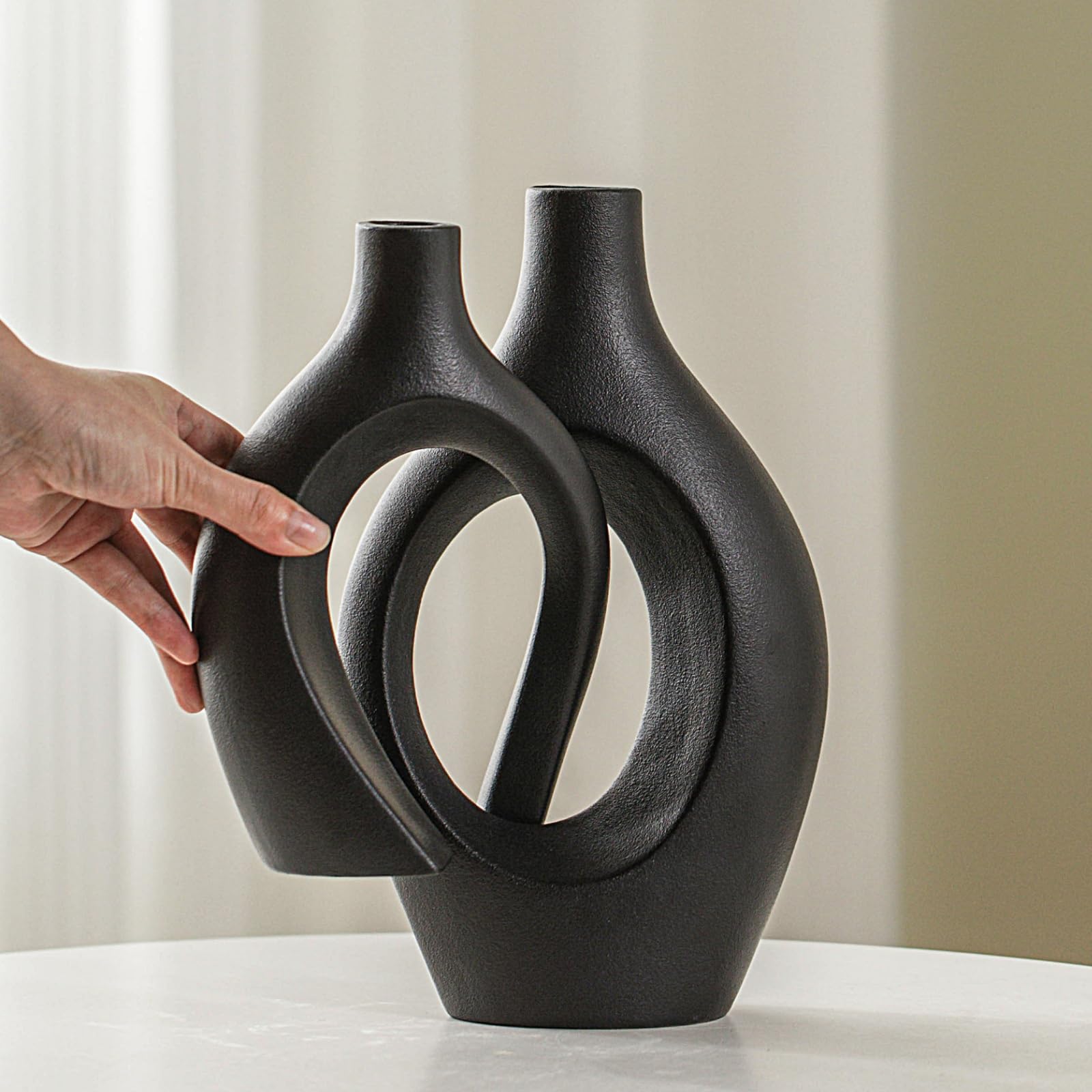 Snuggle Hollow Ceramic Vases