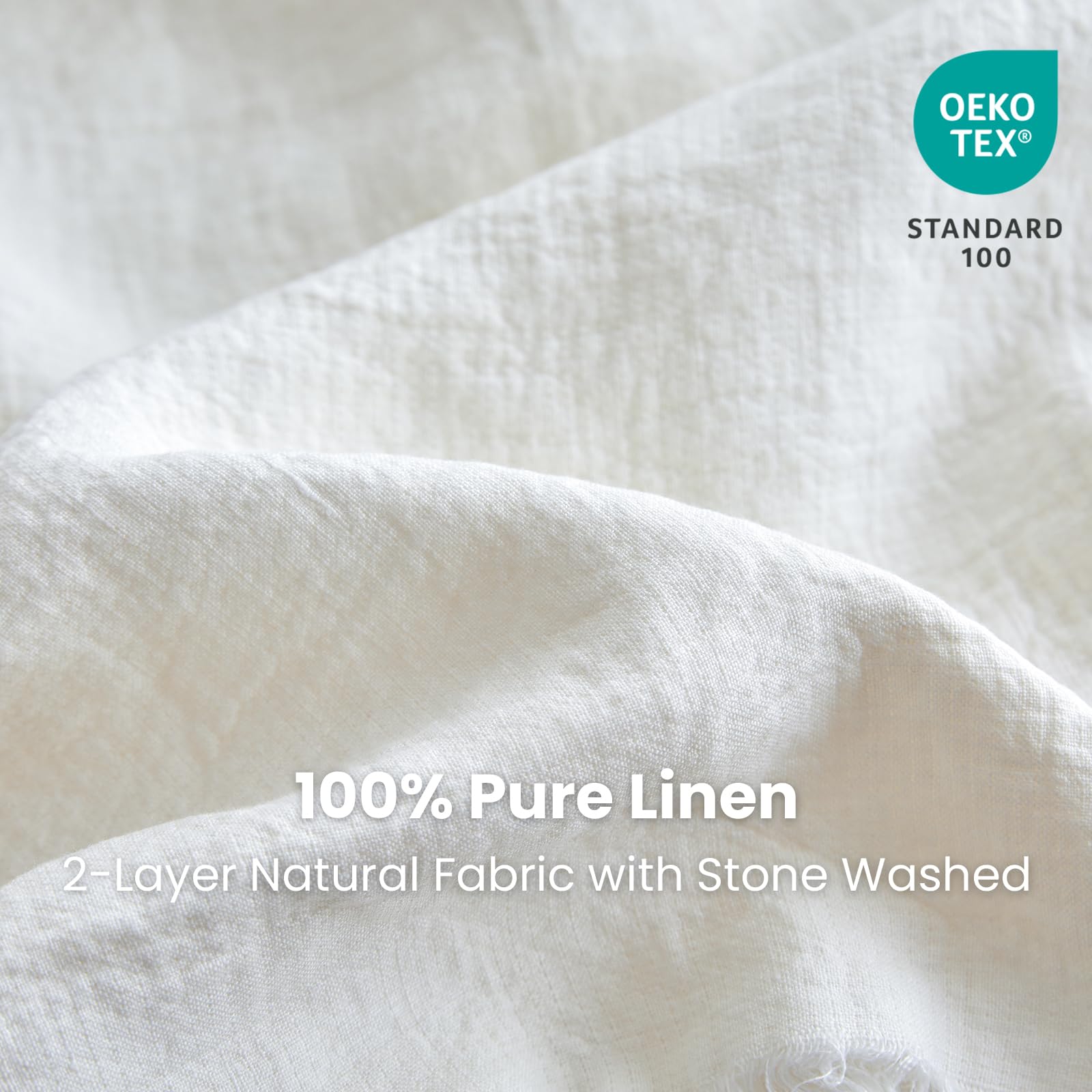 100% Linen Throw Blanket