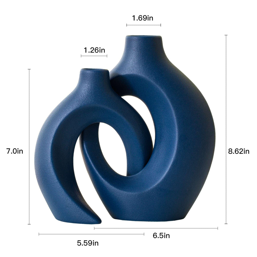 Snuggle Hollow Ceramic Vases