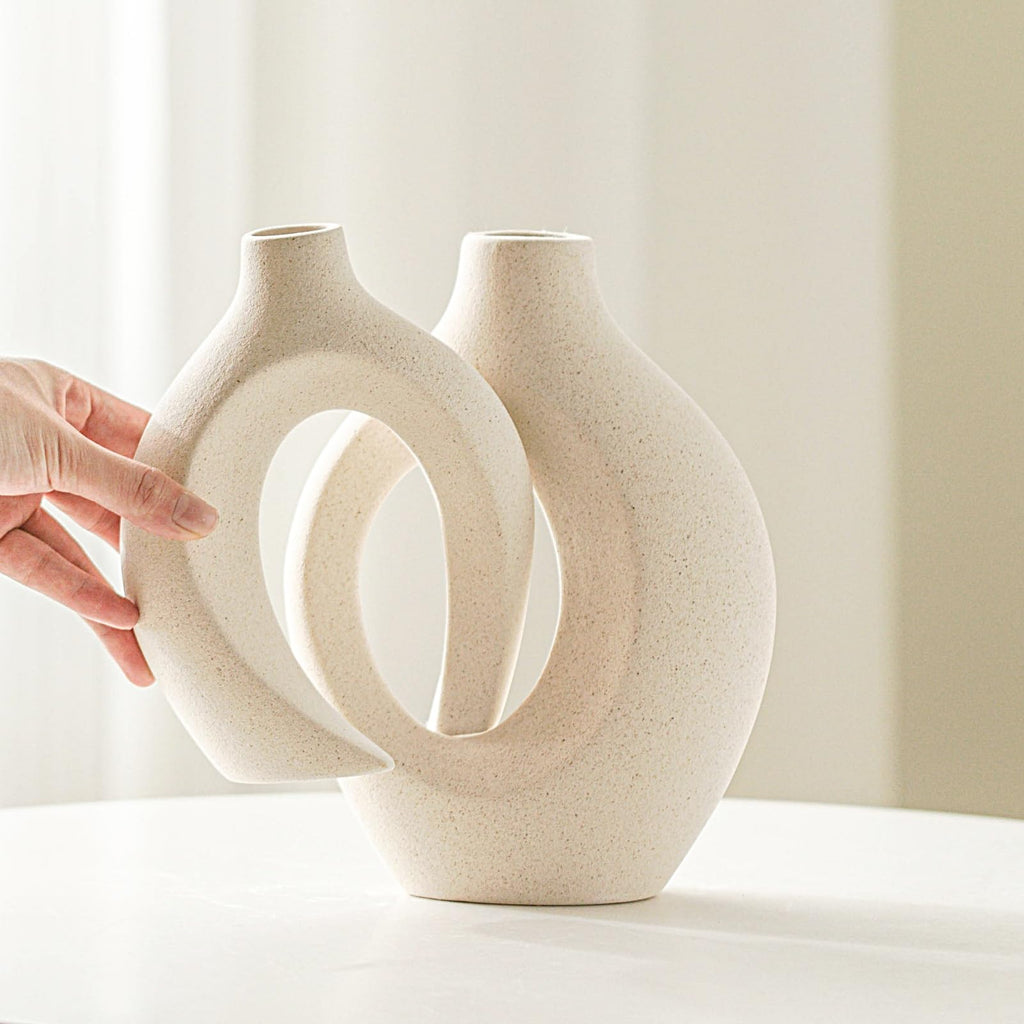 Snuggle Hollow Ceramic Vases