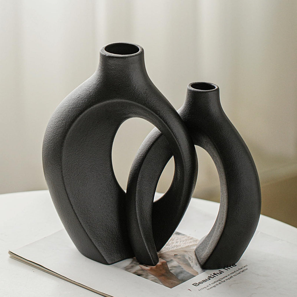 Snuggle Hollow Ceramic Vases