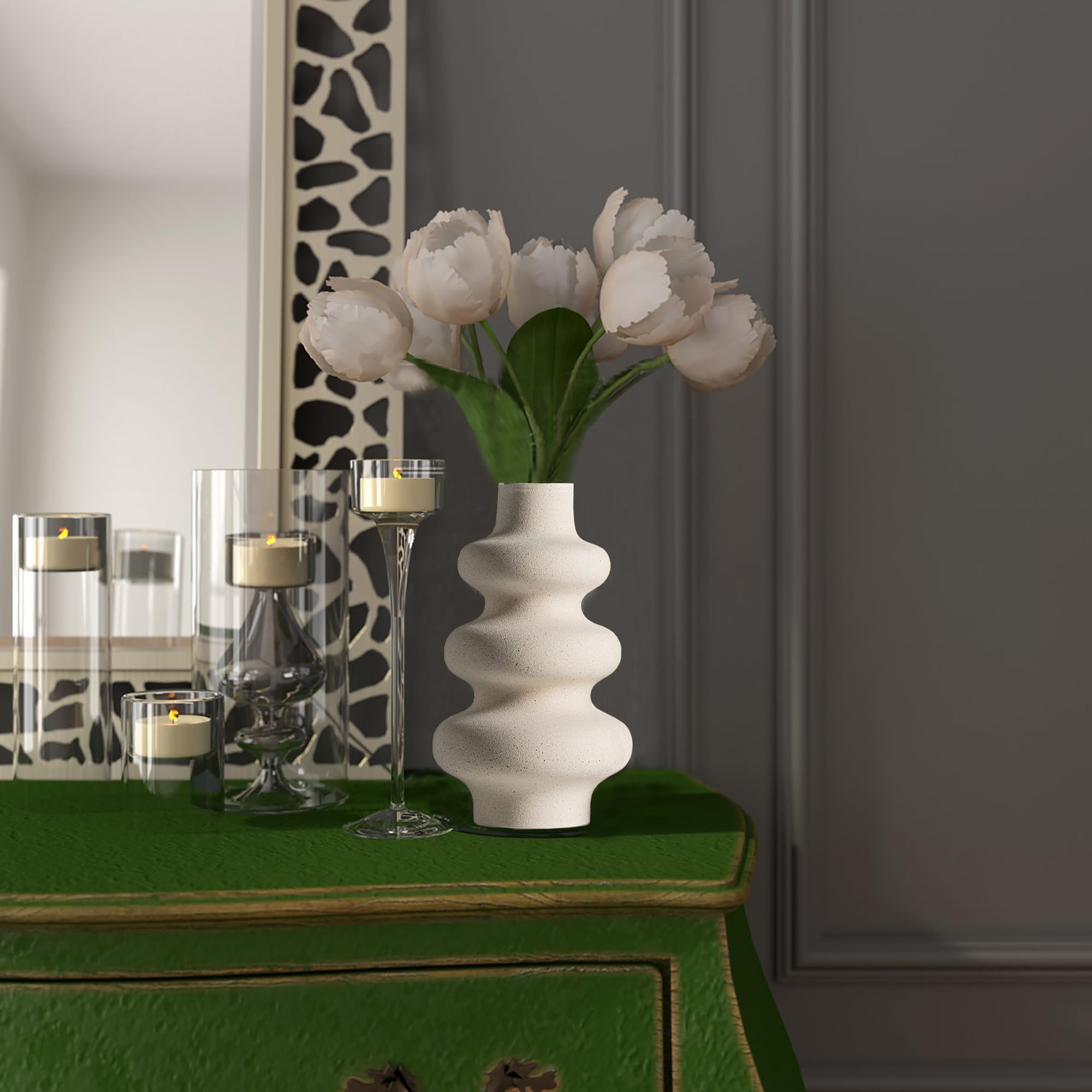 Sculptural Donut Ceramic Vase