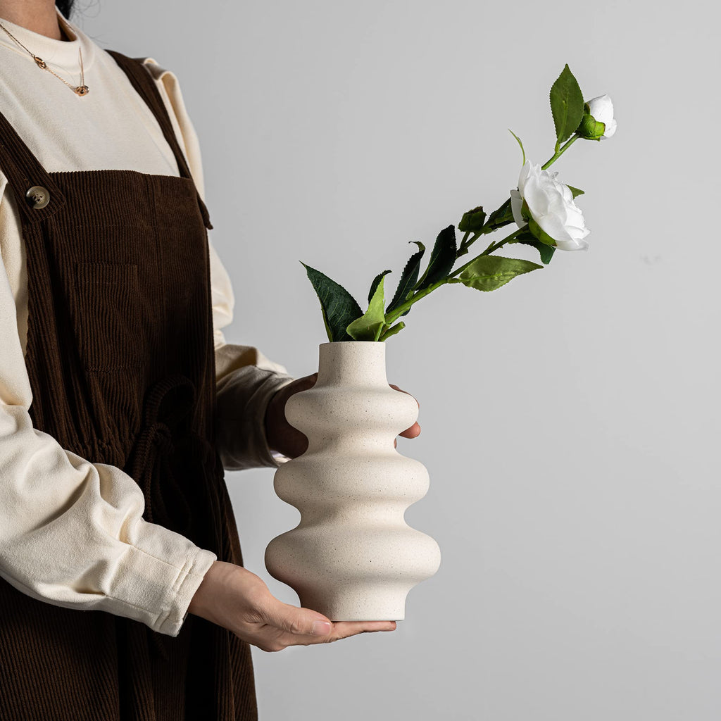 Sculptural Donut Ceramic Vase