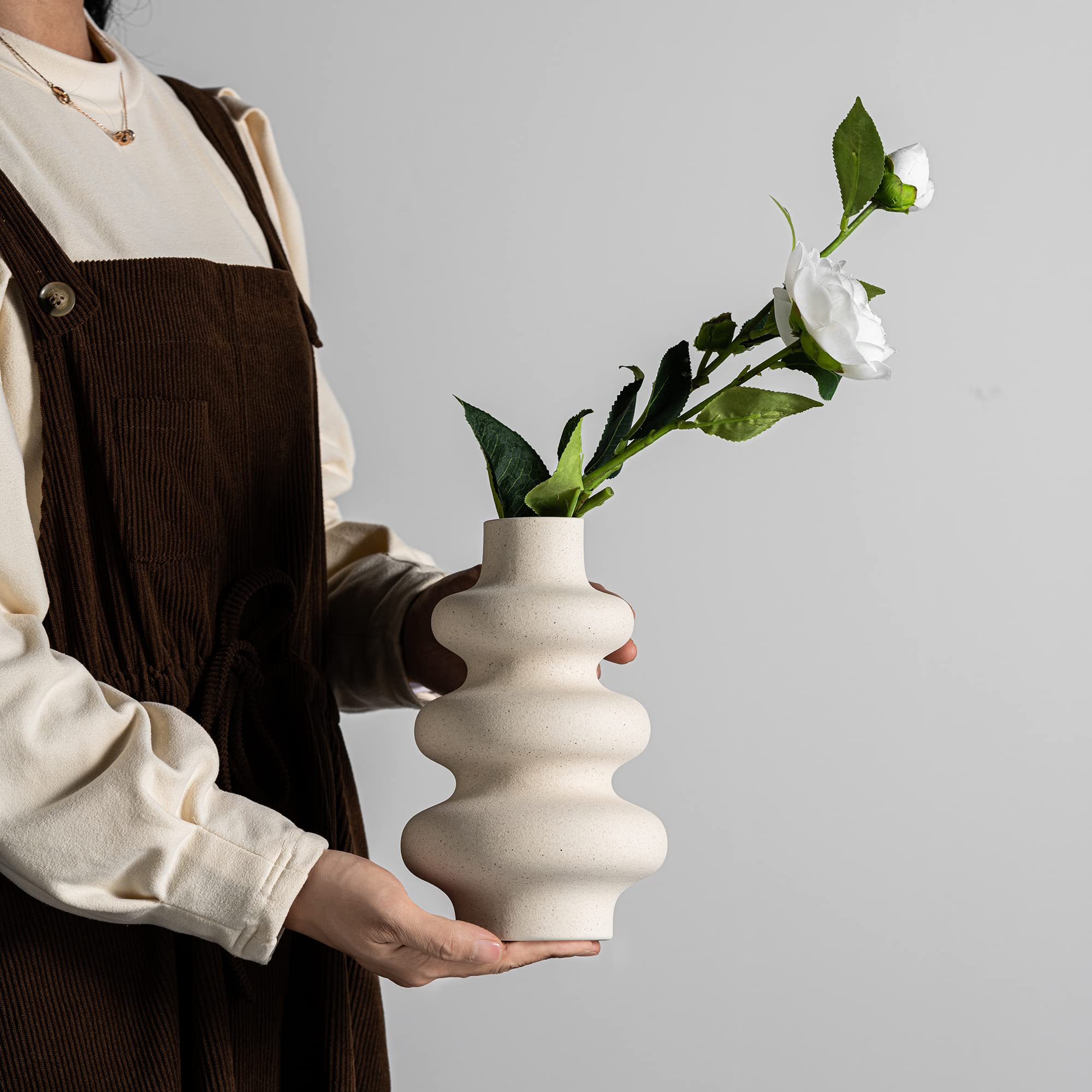 Sculptural Donut Ceramic Vase