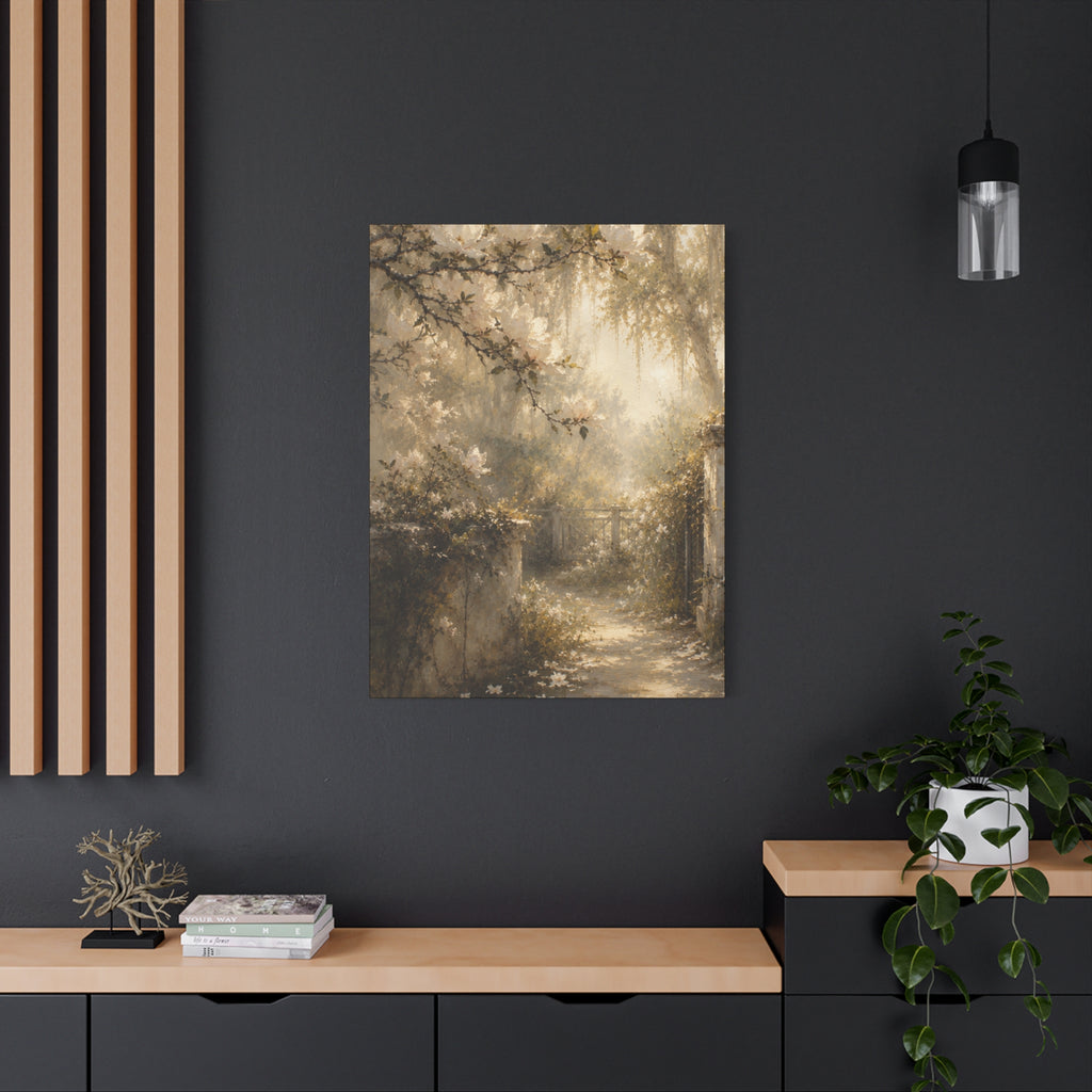 The Magnolia Collection Stretched Canvas - "Garden Revere" (Whispers of Spring III of V)