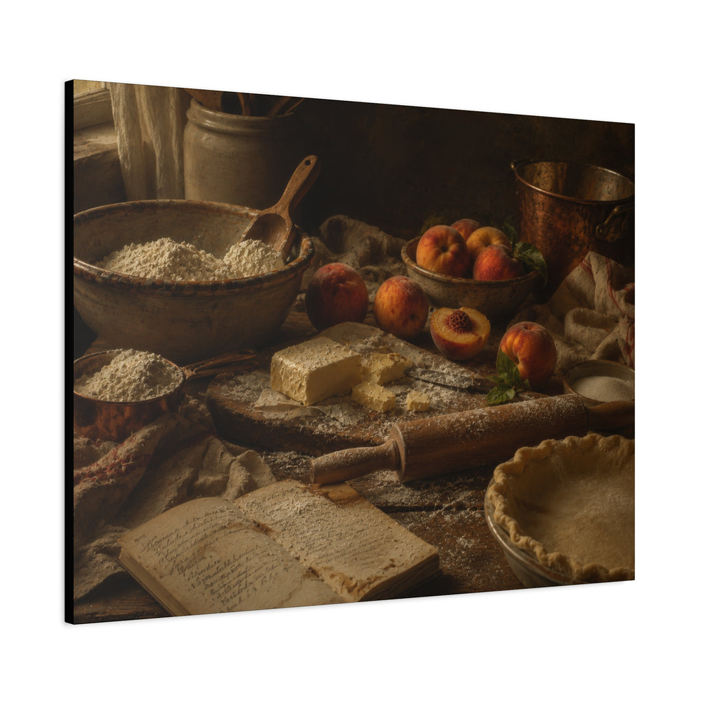 The Heirloom Collection Stretched Canvas - The Baker's Table (Summer Harvest IV of V)