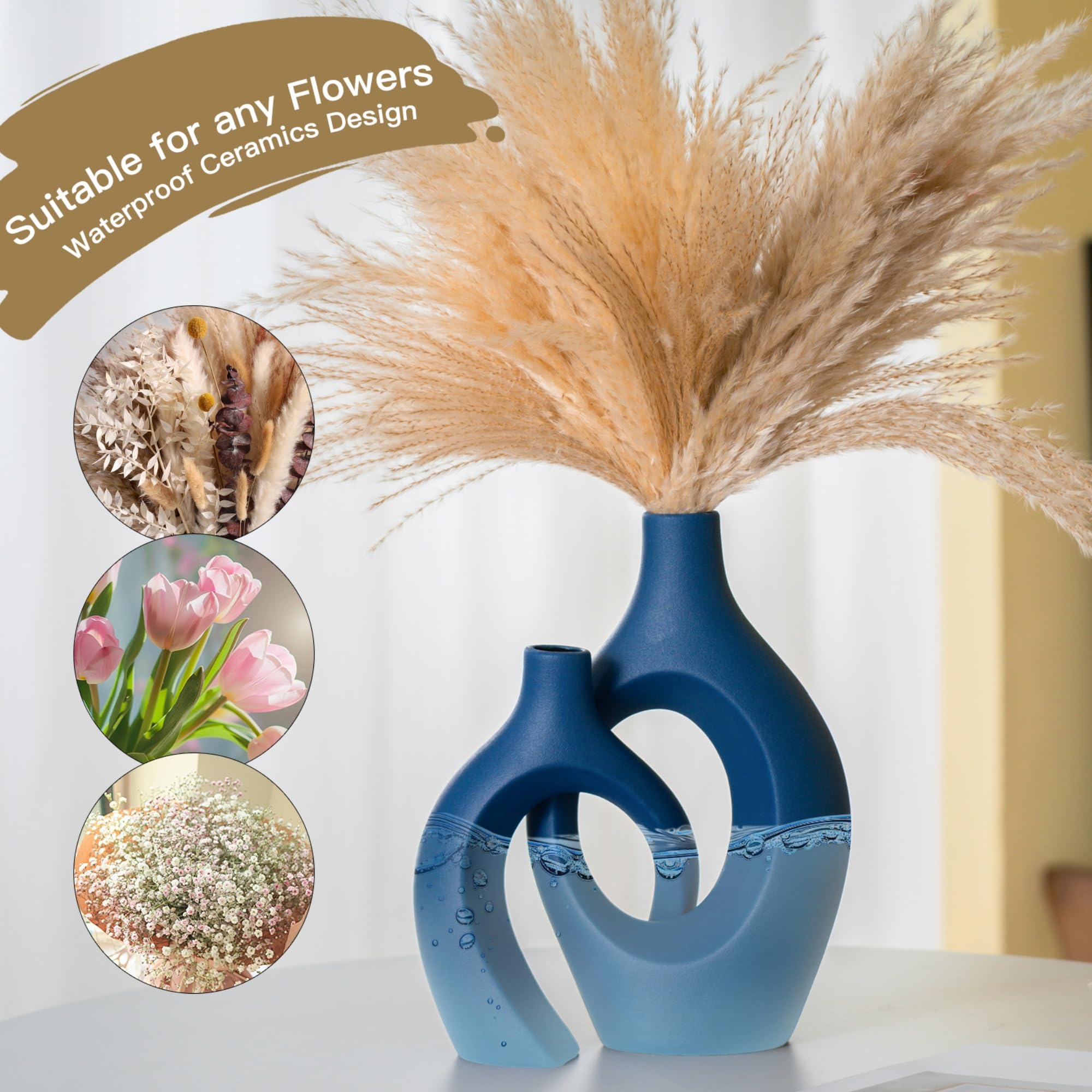 Snuggle Hollow Ceramic Vases
