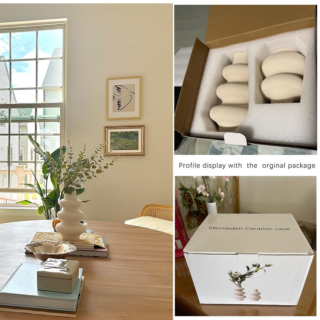 Sculptural Donut Ceramic Vase