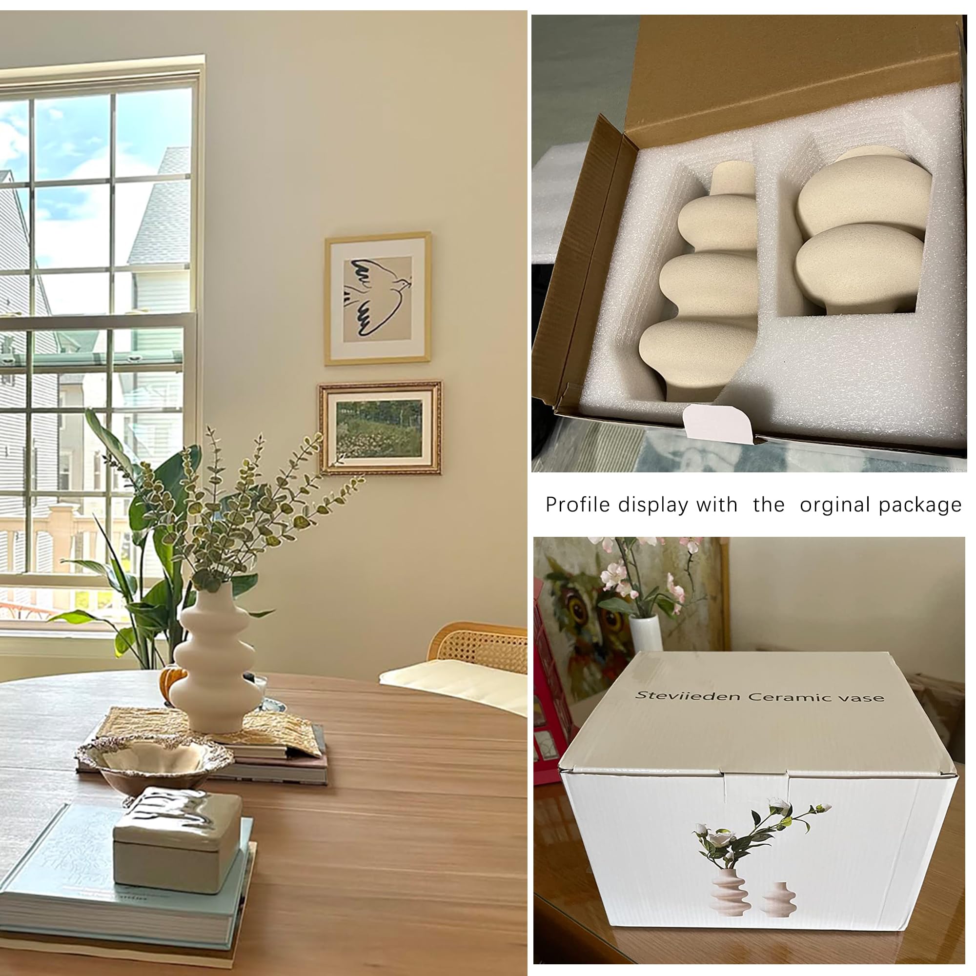 Sculptural Donut Ceramic Vase