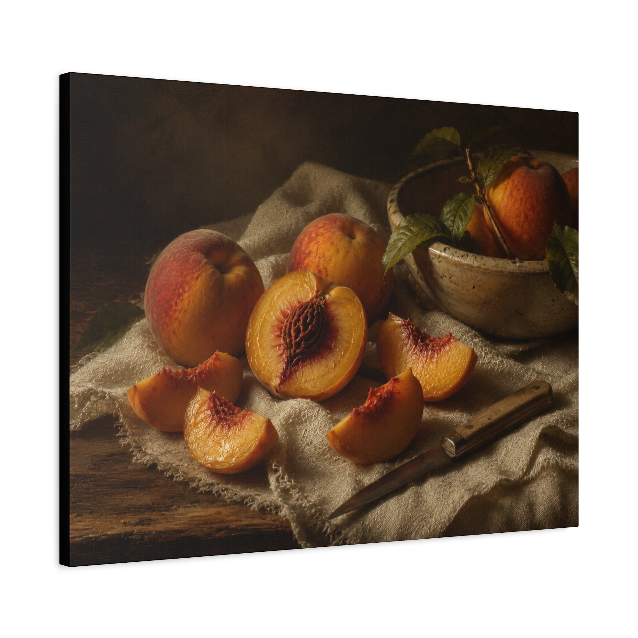 The Heirloom Collection Stretched Canvas - Stone and Sweetness (Summer Harvest III of V)
