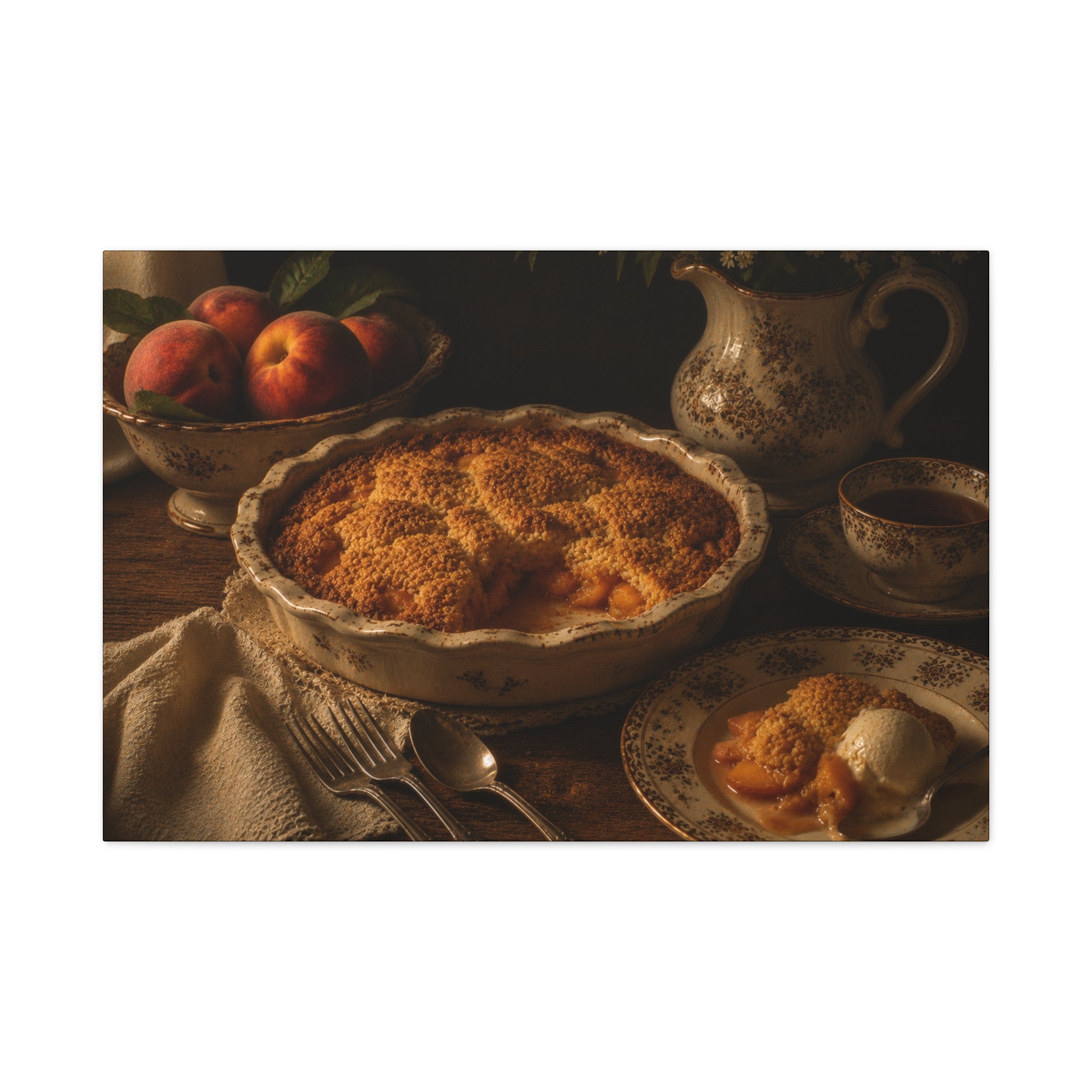 The Heirloom Collection Stretched Canvas - Sunday Dessert (Summer Harvest V of V)