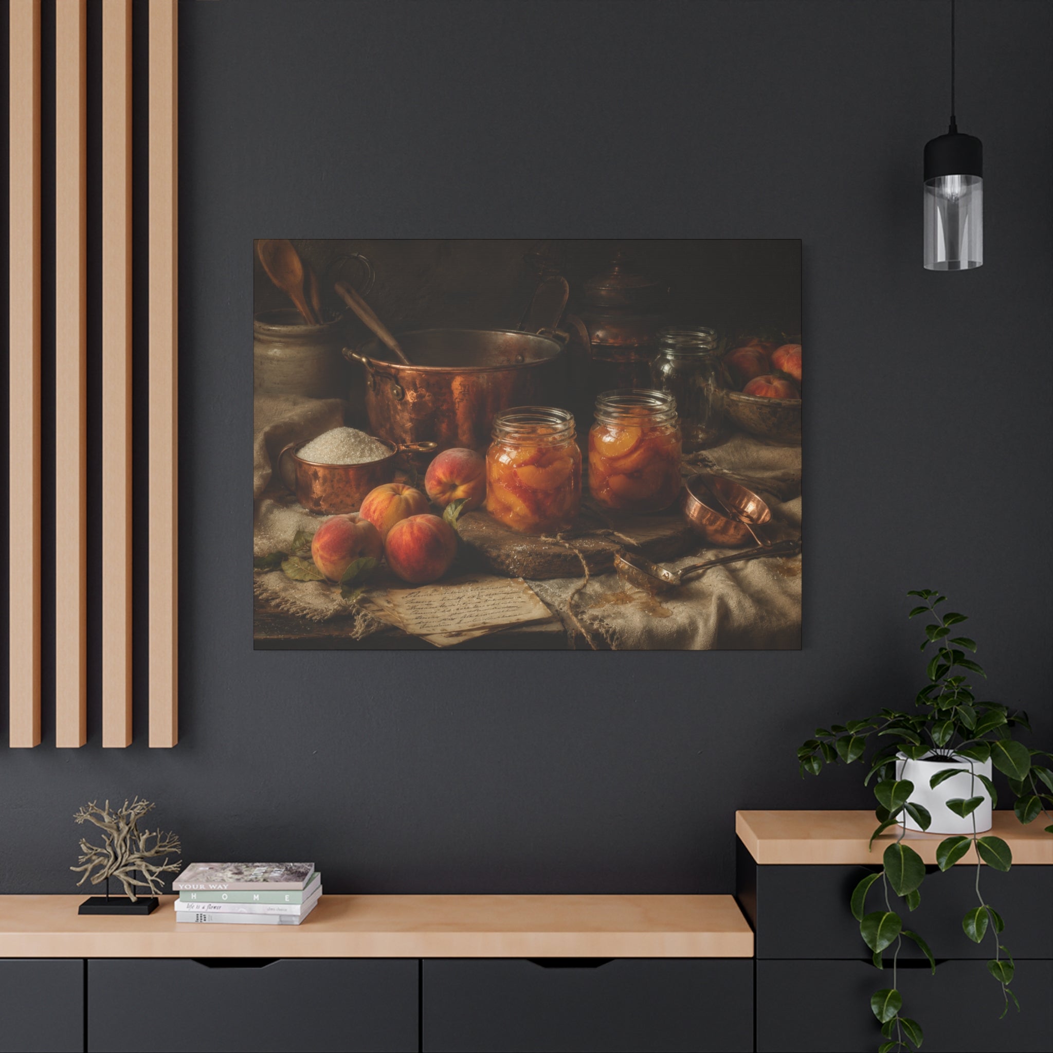 The Heirloom Collection Stretched Canvas - Morning Preserves (Summer Harvest II of V)
