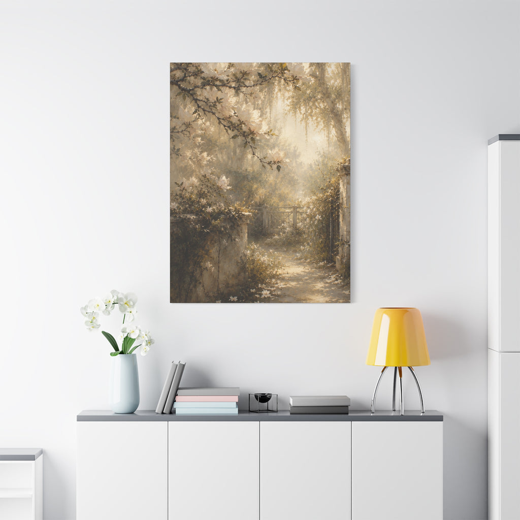 The Magnolia Collection Stretched Canvas - "Garden Revere" (Whispers of Spring III of V)