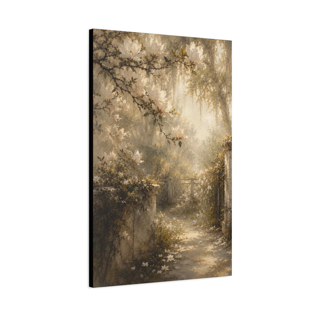 The Magnolia Collection Stretched Canvas - "Garden Revere" (Whispers of Spring III of V)