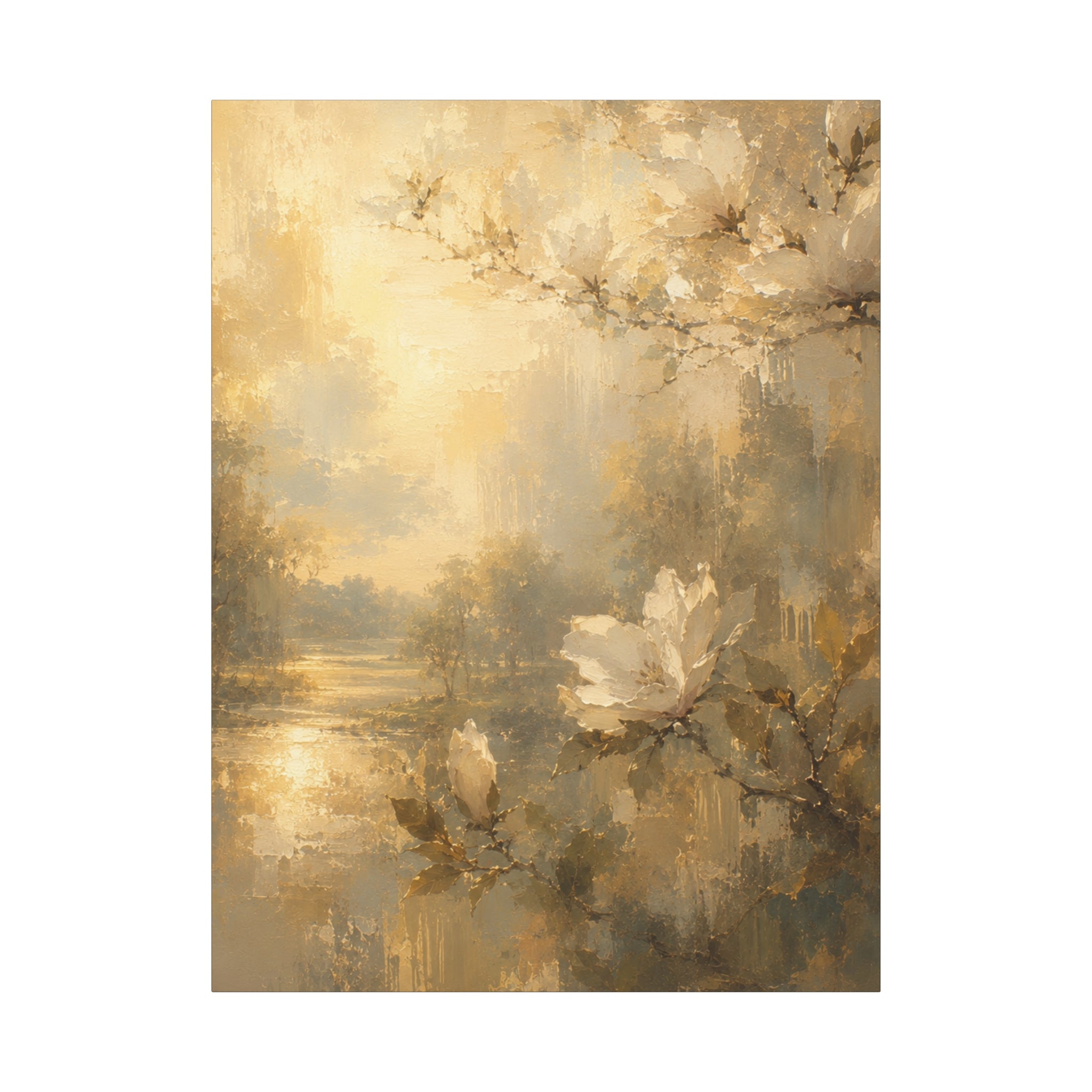 The Magnolia Collection Stretched Canvas - "Where Light Rests" (Whispers of Spring IV of V)
