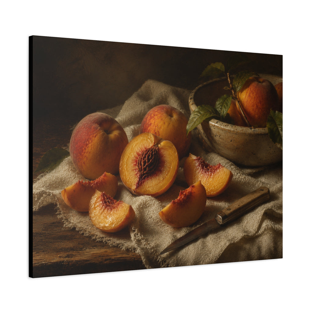 The Heirloom Collection Stretched Canvas - Stone and Sweetness (Summer Harvest III of V)