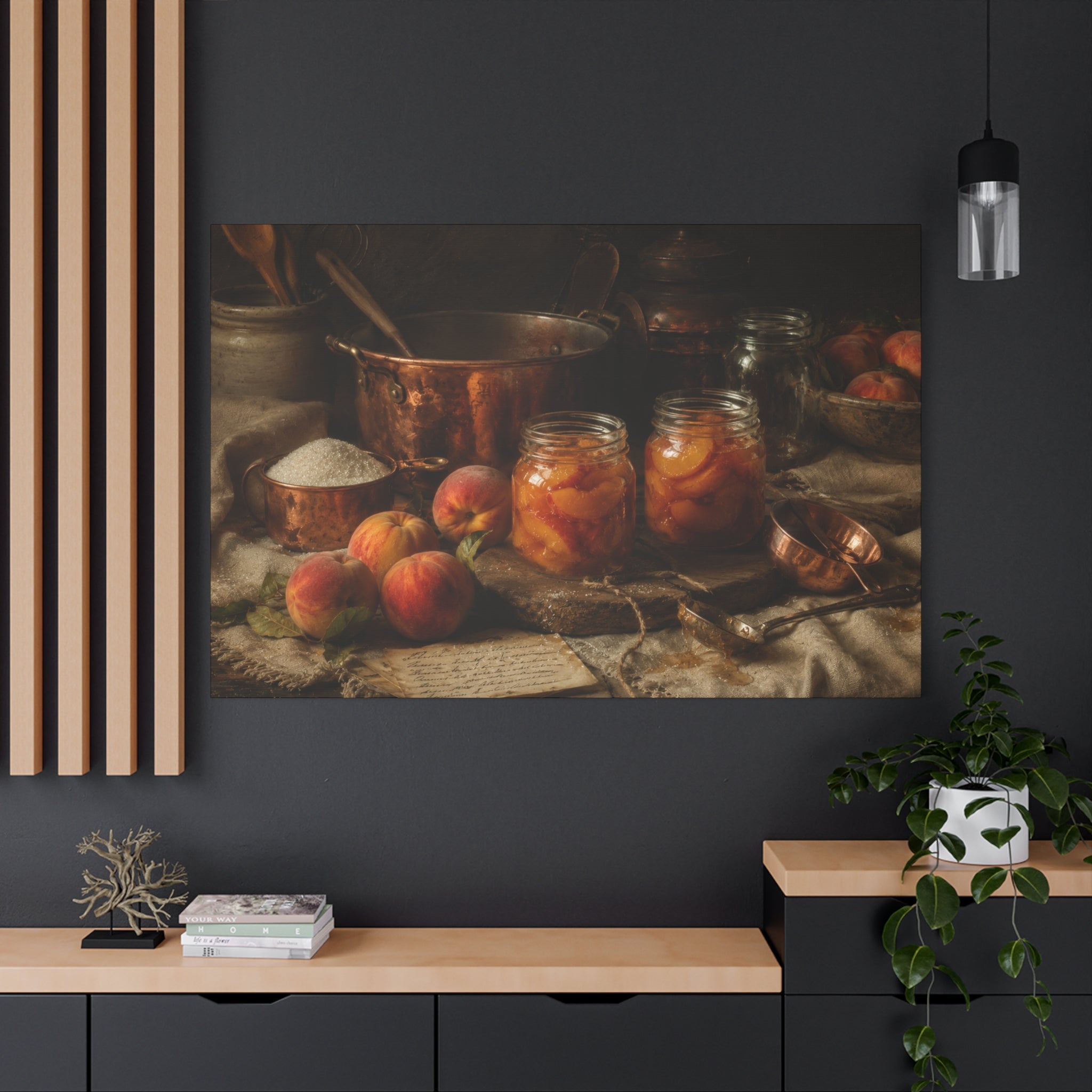 The Heirloom Collection Stretched Canvas - Morning Preserves (Summer Harvest II of V)