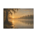 The River Collection Matte Stretched Canvas — First Light (Morning Waters I of V)