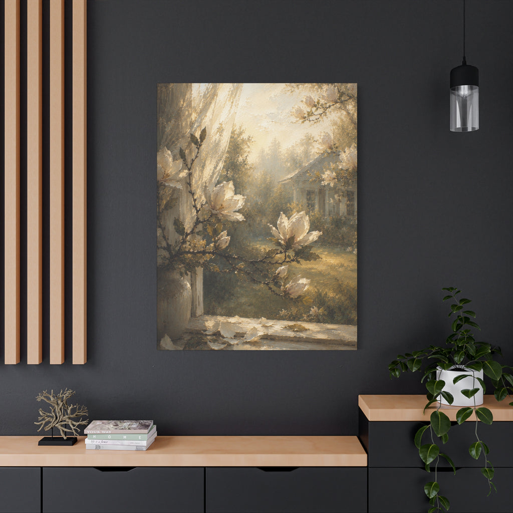 The Magnolia Collection Stretched Canvas - Morning Fragrance (Whispers of Spring II of V)