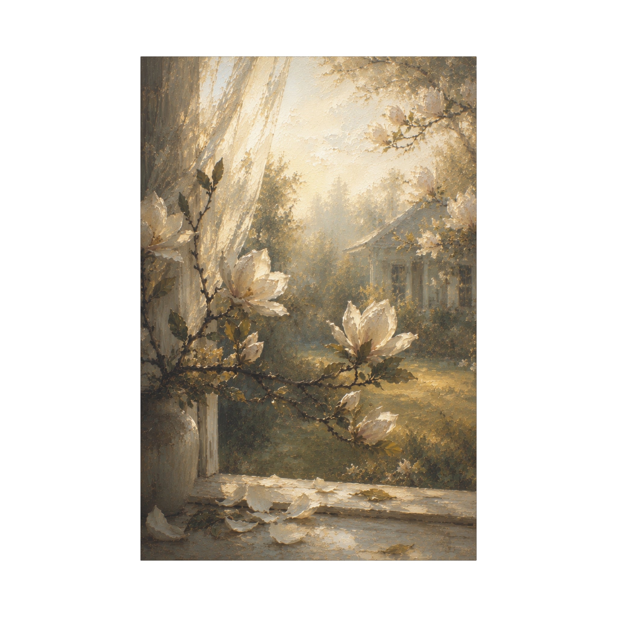 The Magnolia Collection Stretched Canvas - Morning Fragrance (Whispers of Spring II of V)